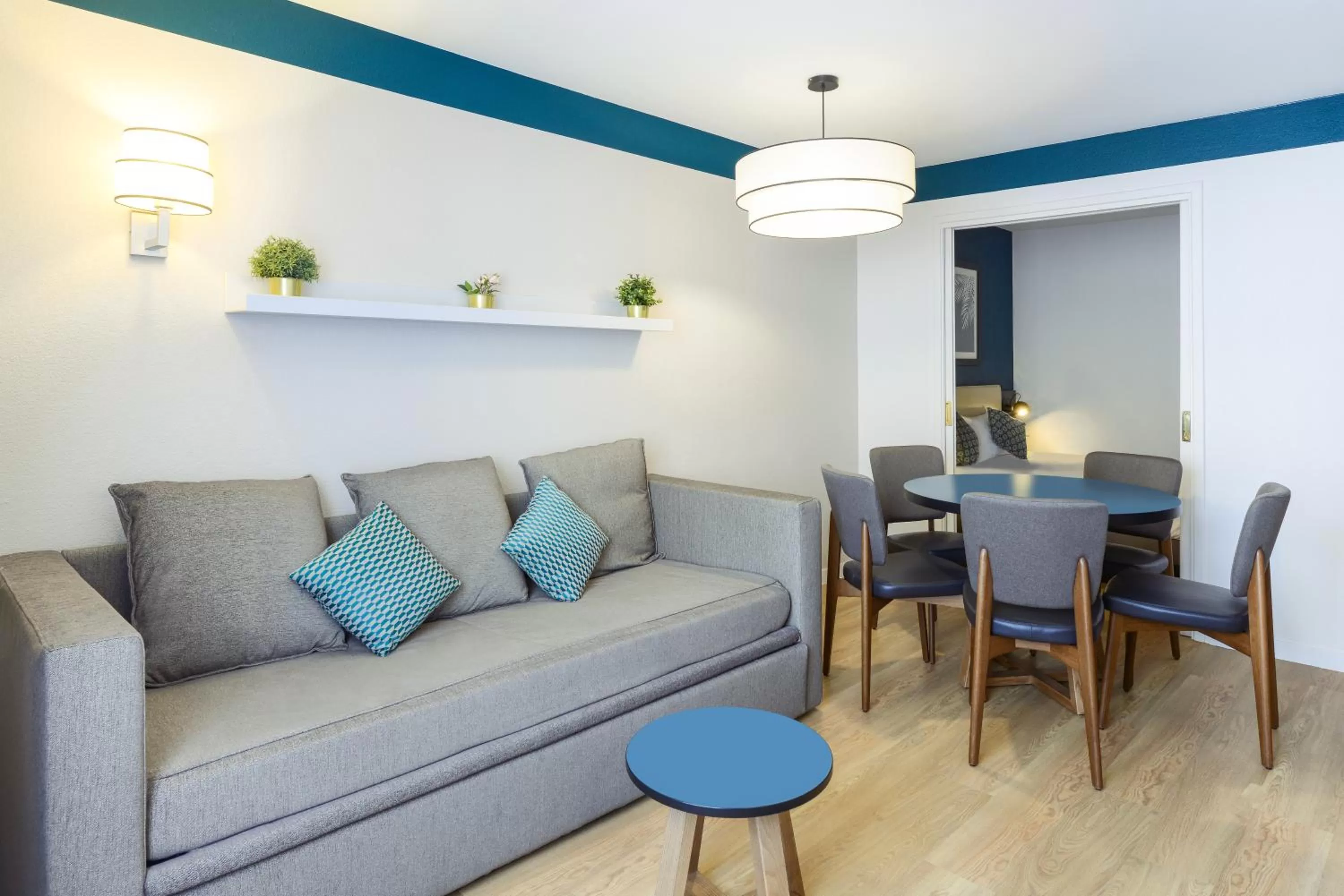 Living room in Aparthotel Adagio Monaco Palais Joséphine