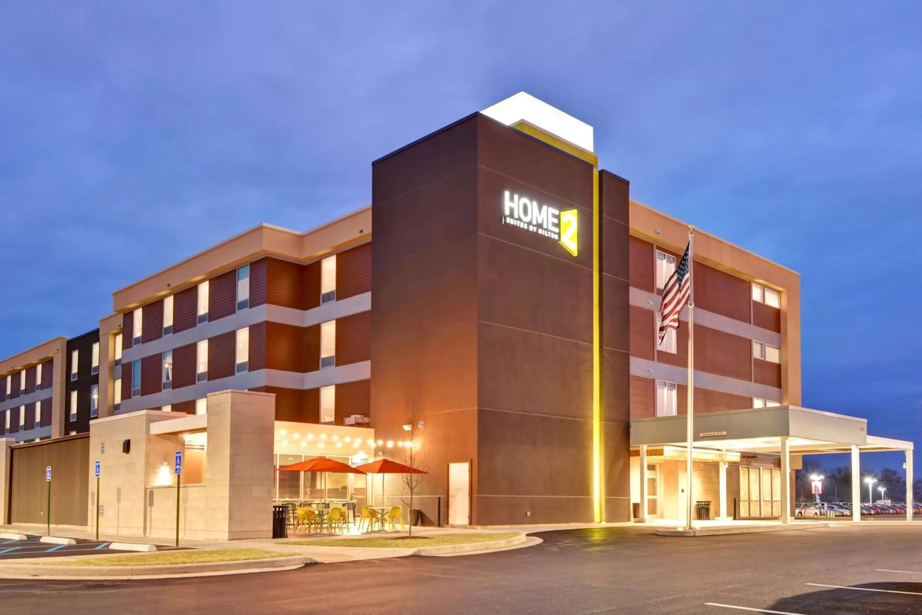Property building in Home2 Suites By Hilton Lafayette