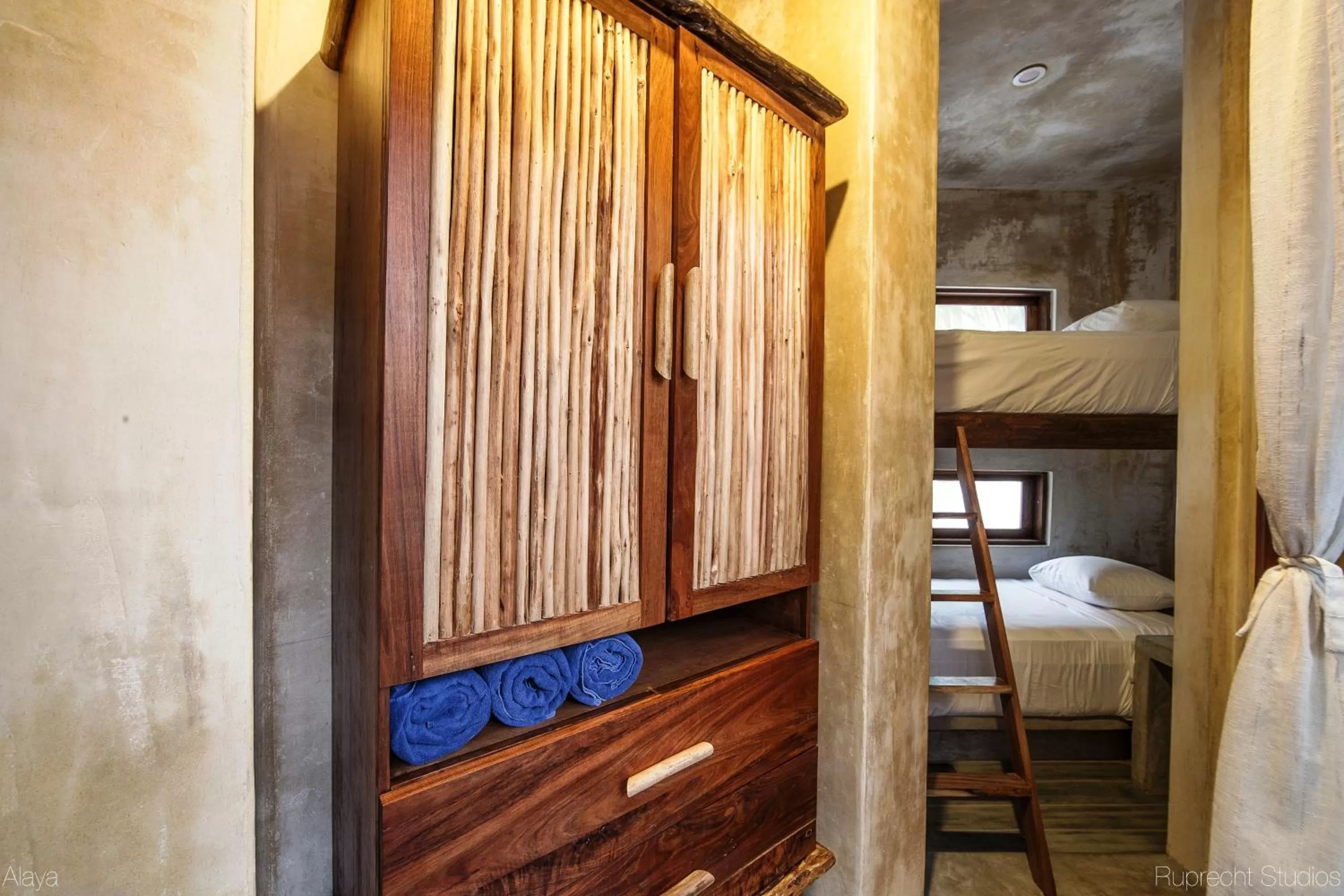 bunk bed, Bed in Alaya Tulum by Ahau Collection