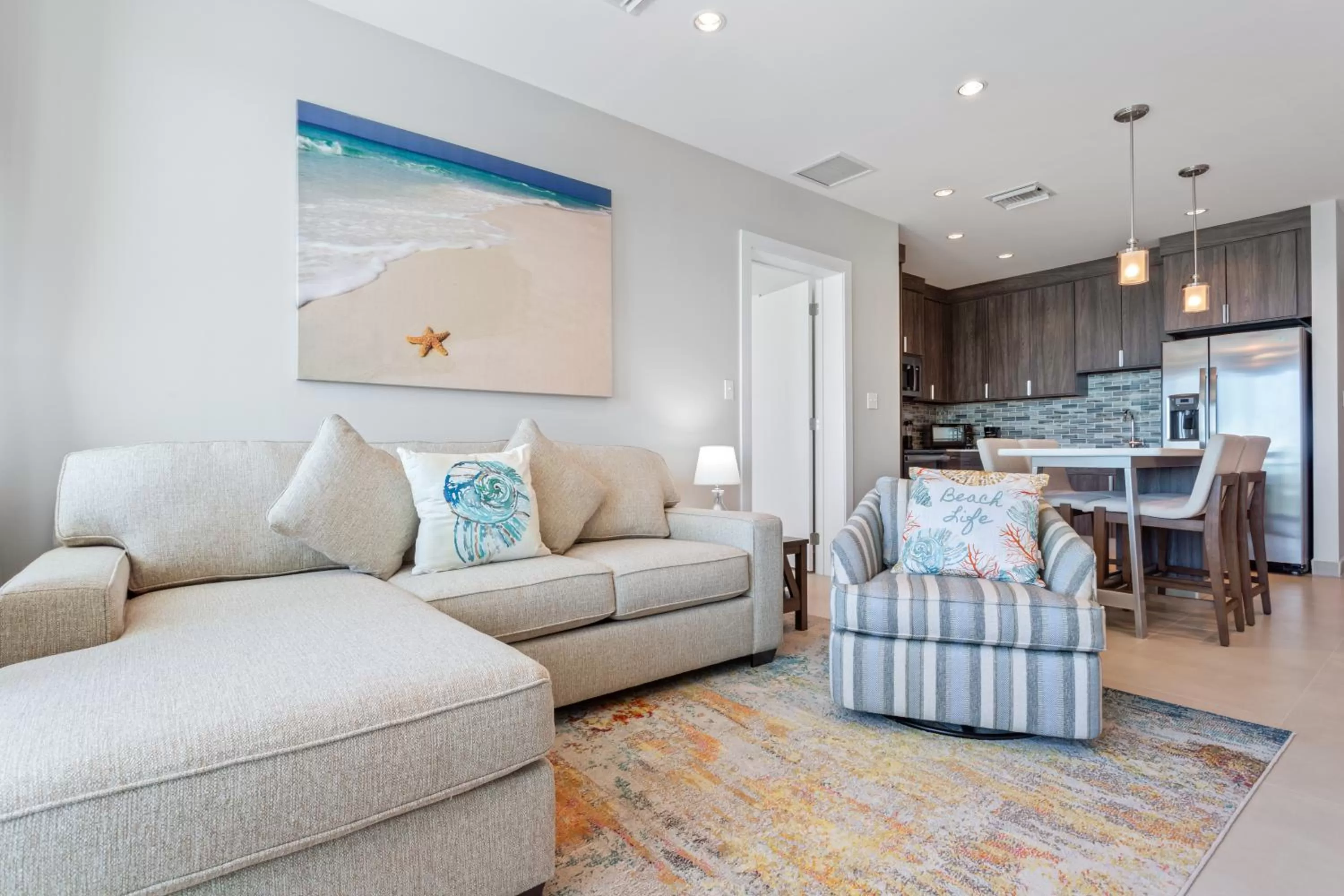 Living room in Sunset Caribe Belize