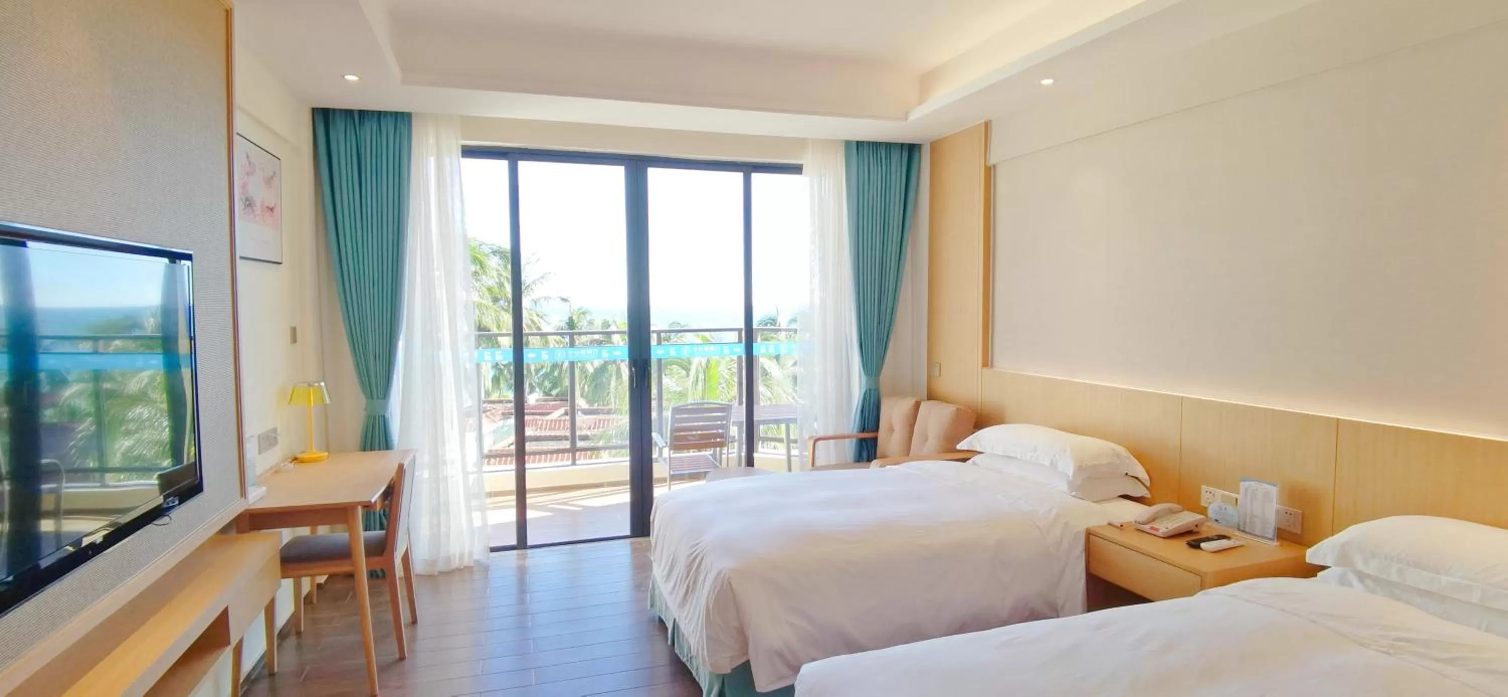 Decorative detail, Bed in Sanya South China Hotel