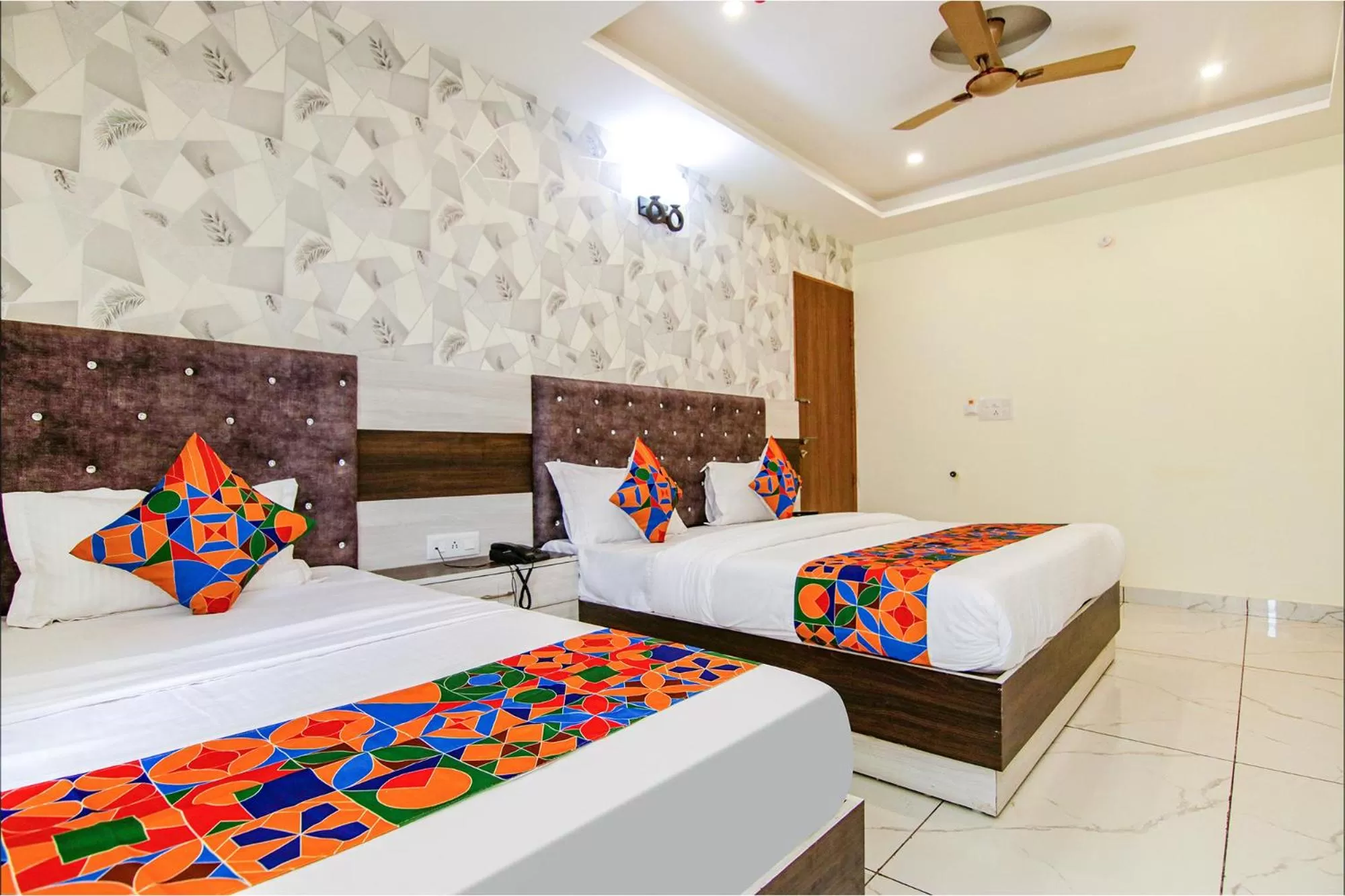 Photo of the whole room, Bed in FabHotel Meridian Inn