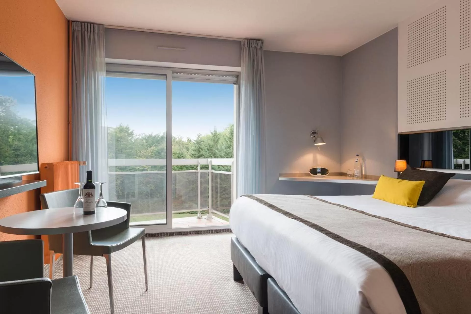 TV and multimedia, Bed in Hôtel Diana Restaurant & Spa by HappyCulture