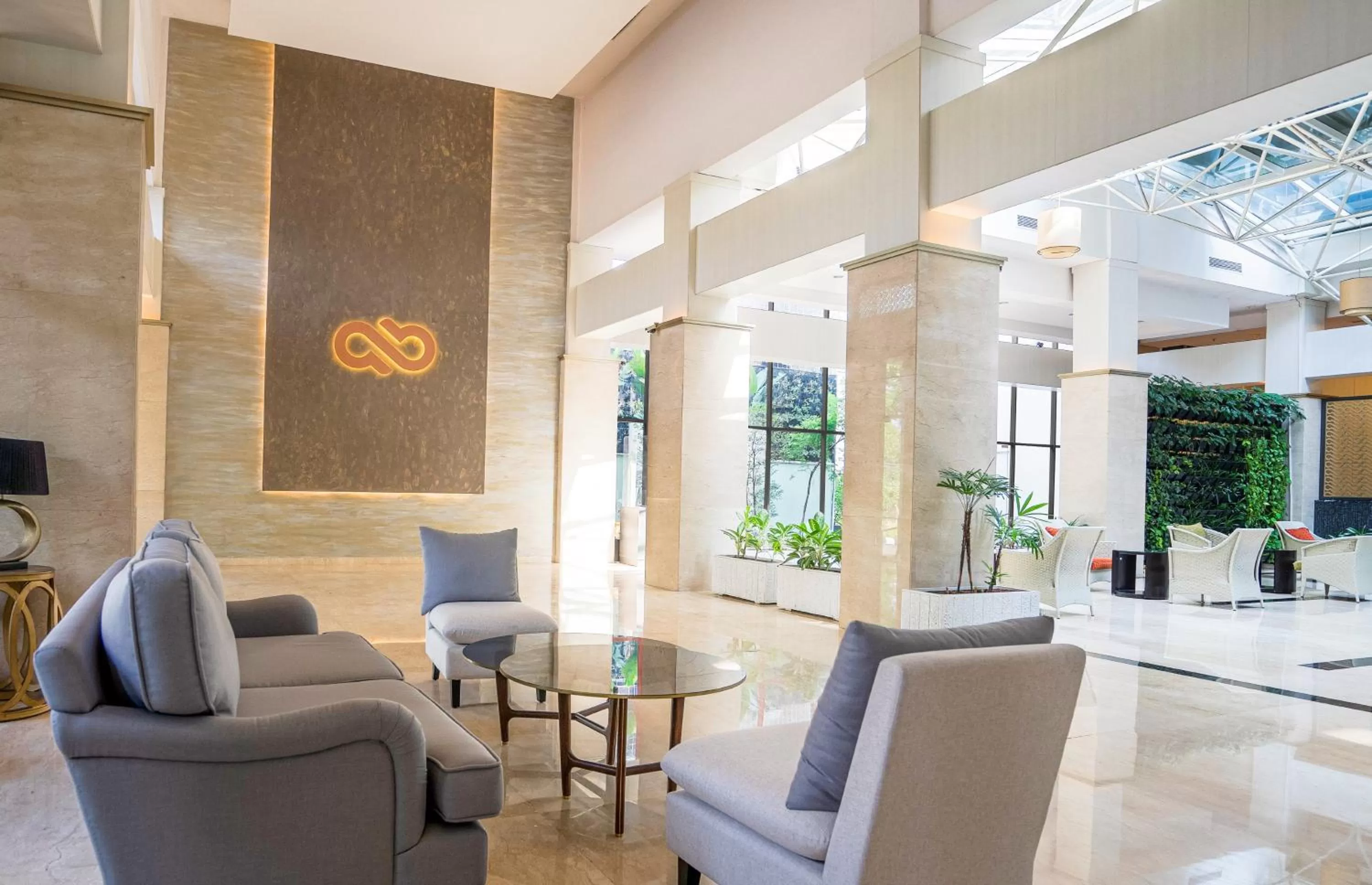 Seating area in PRIME PARK Hotel Bandung