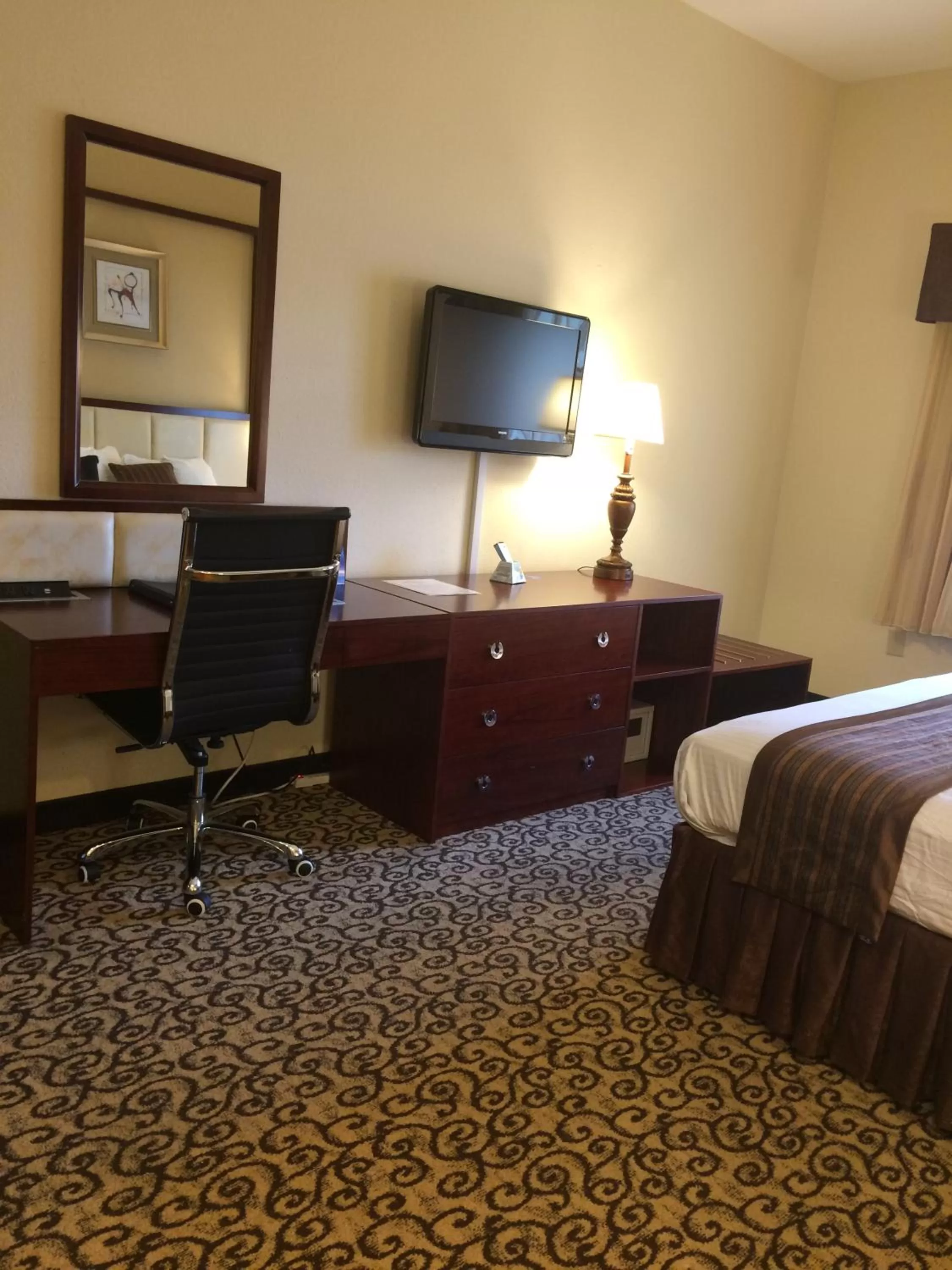 Decorative detail, Bed in Baymont by Wyndham Columbia Fort Jackson