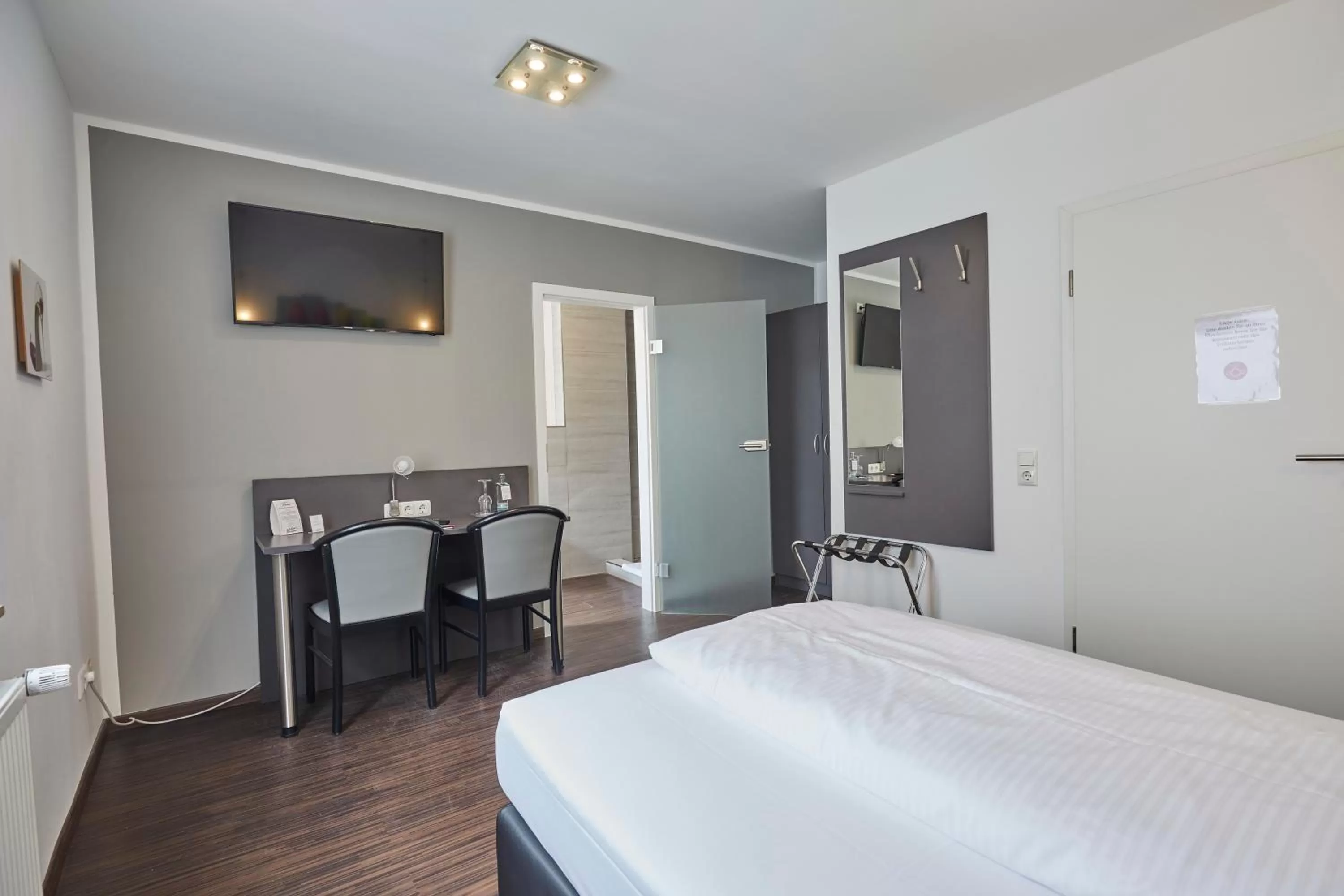 Bed in Hotel Schlemmer