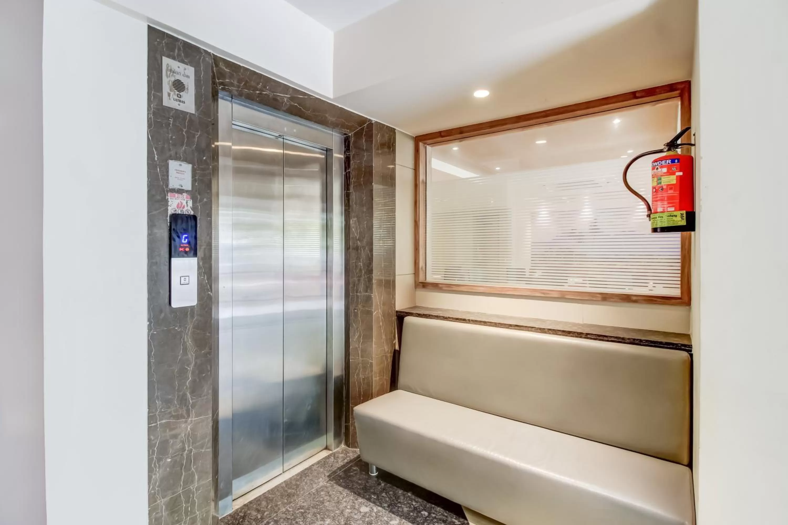 elevator, Bathroom in Grand Mookambika