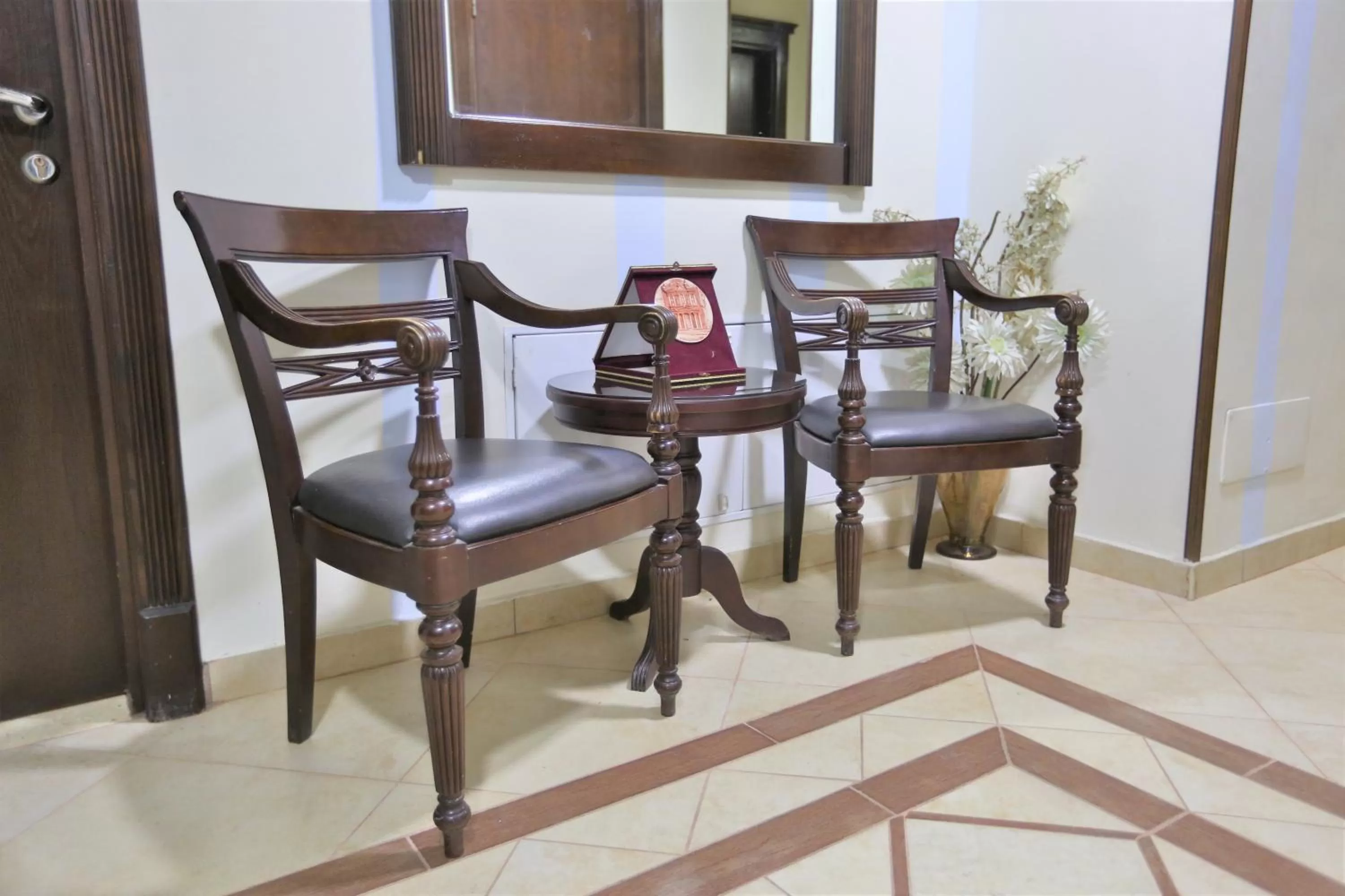 Seating area in Hisham Hotel