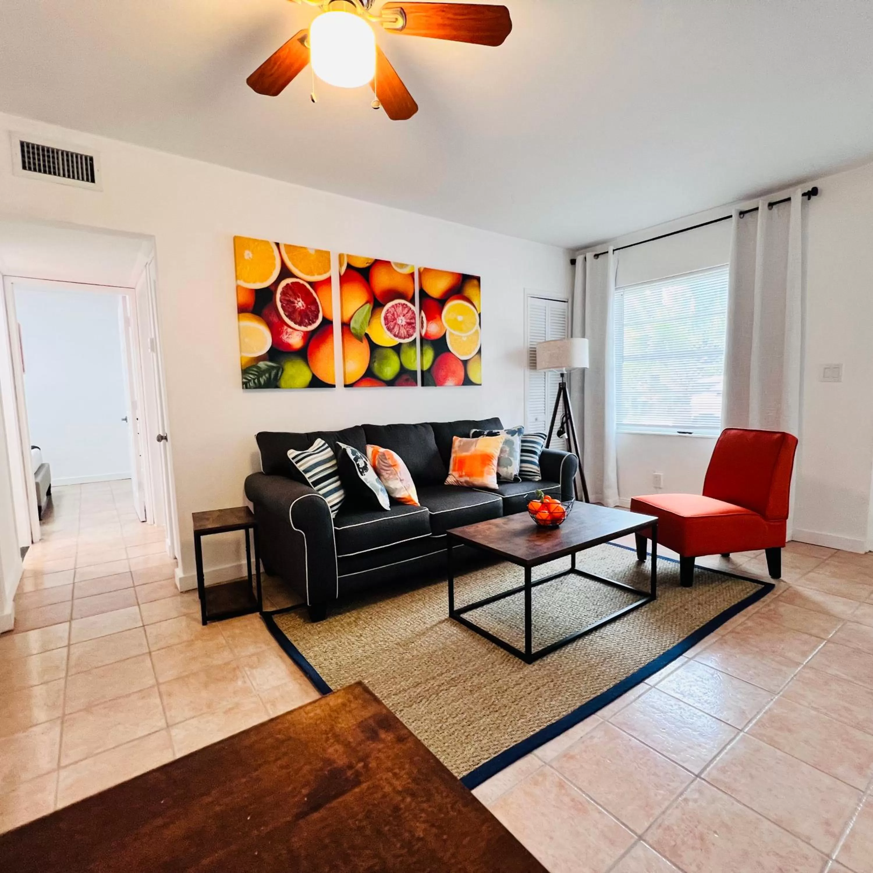 Living room in CocoBay 2BR Condos Near Beach, Galleria Mall, Wilton Manors, Cruise Port
