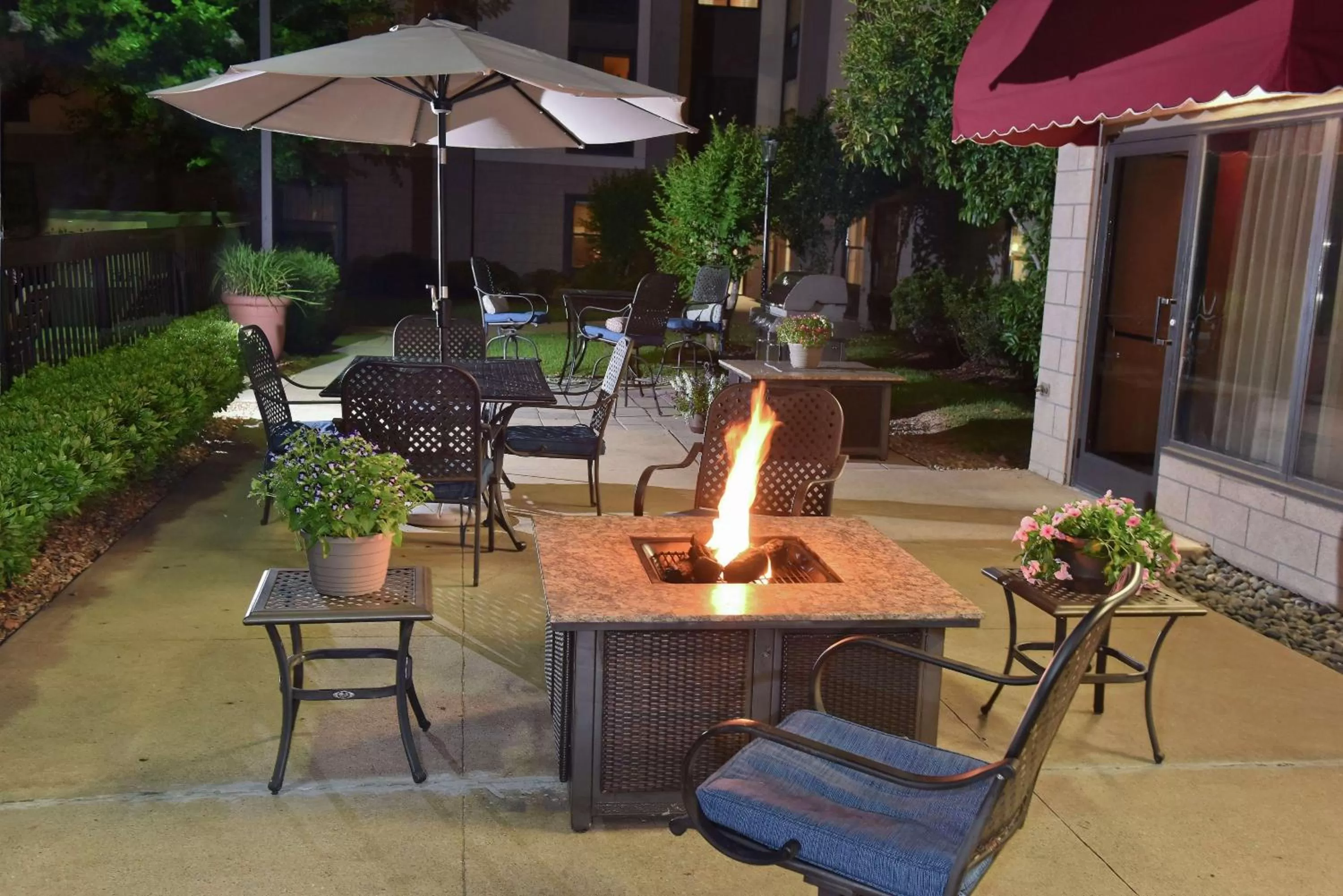 Patio in Hampton Inn Ruston