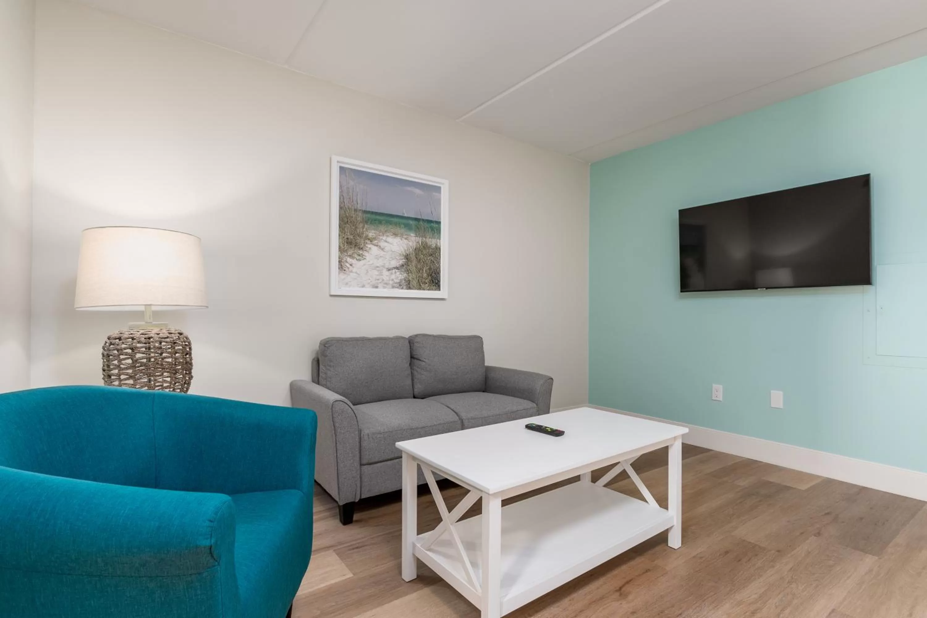 Living room in Princess Royale Oceanfront Resort