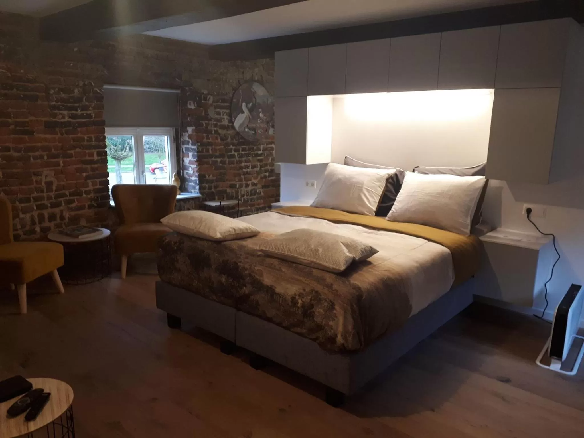 Bed in B&B Laeve in de Brouwerie