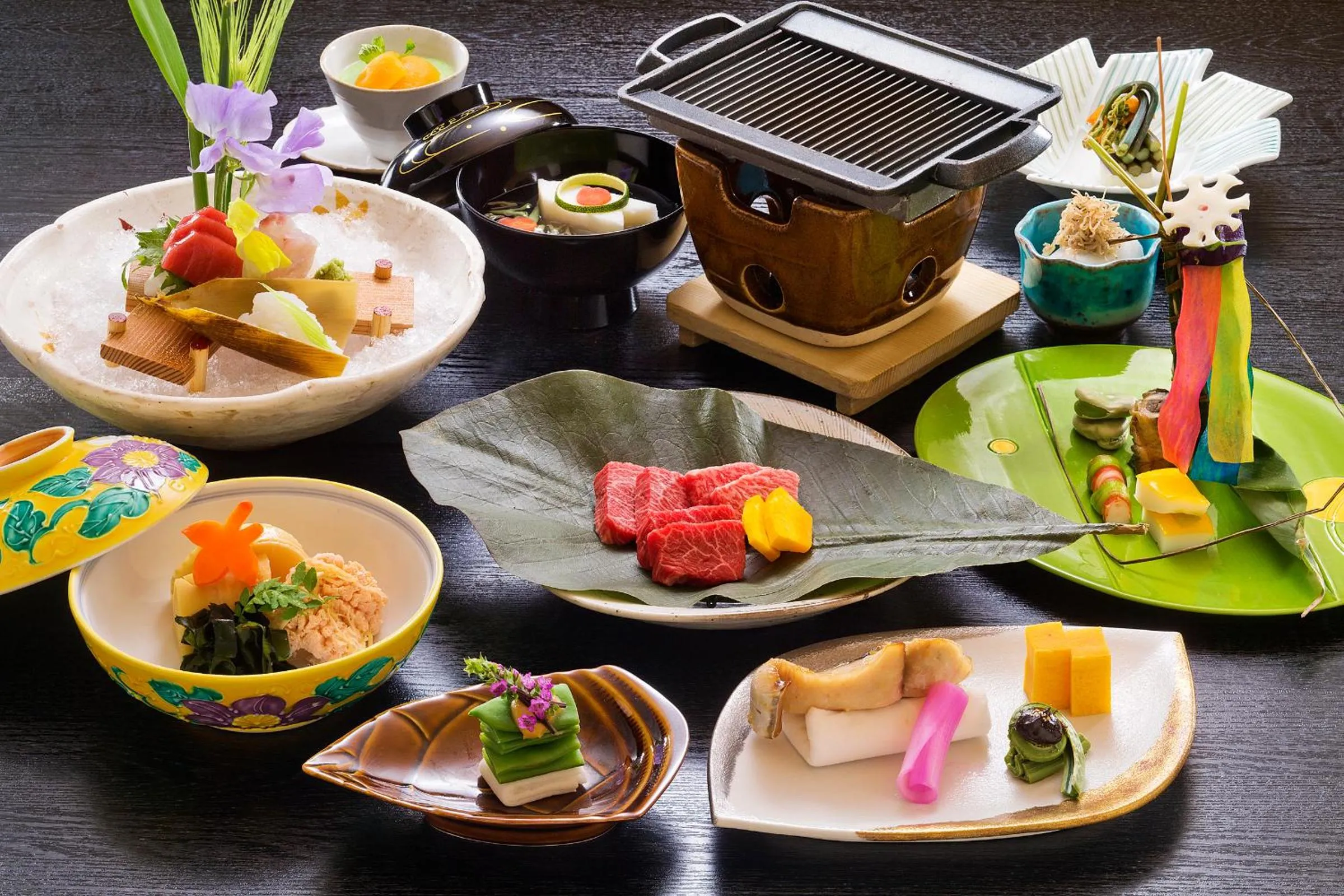 Dinner in Honjin Hiranoya Kachoan