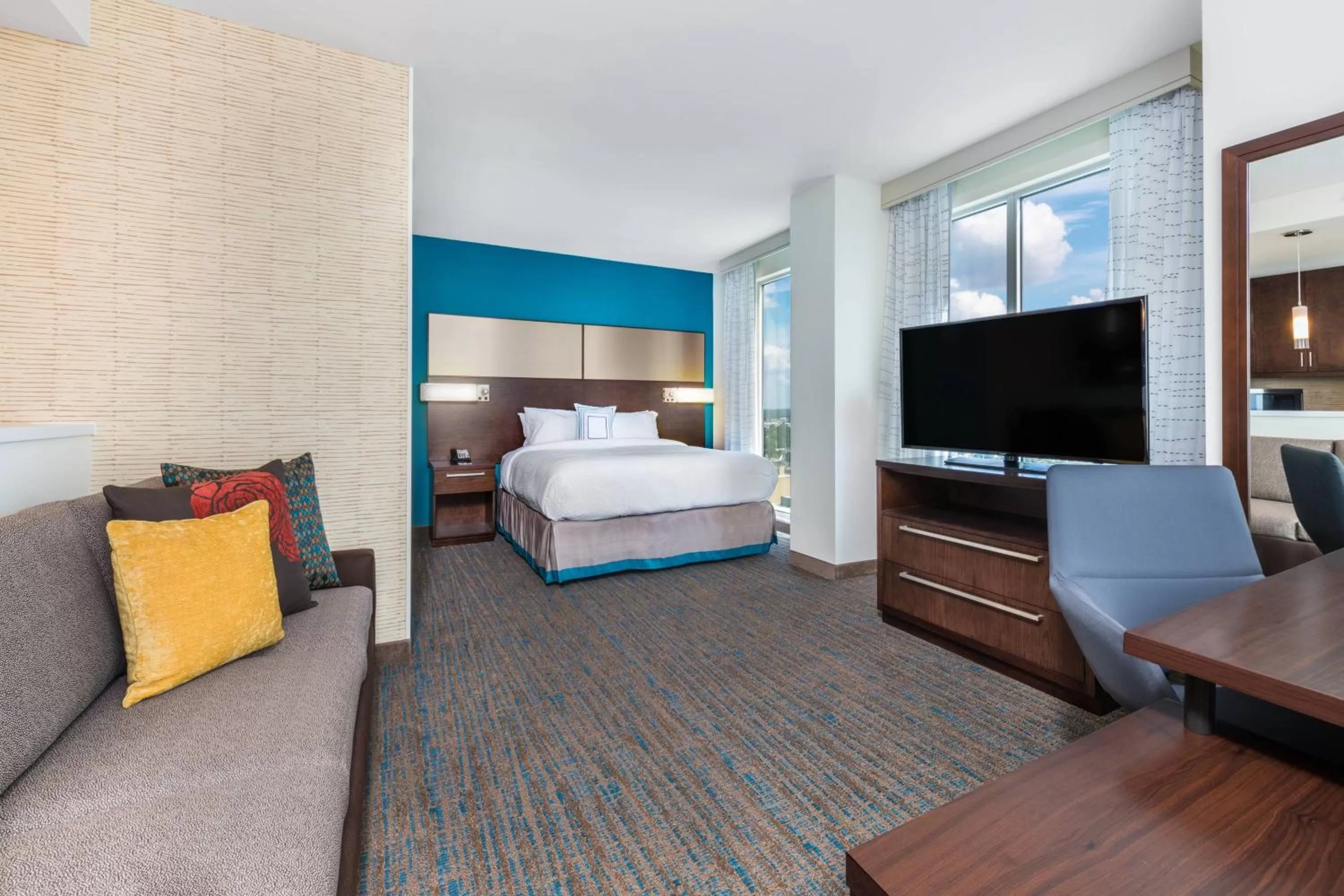 Photo of the whole room, Bed in Residence Inn by Marriott Charlotte City Center