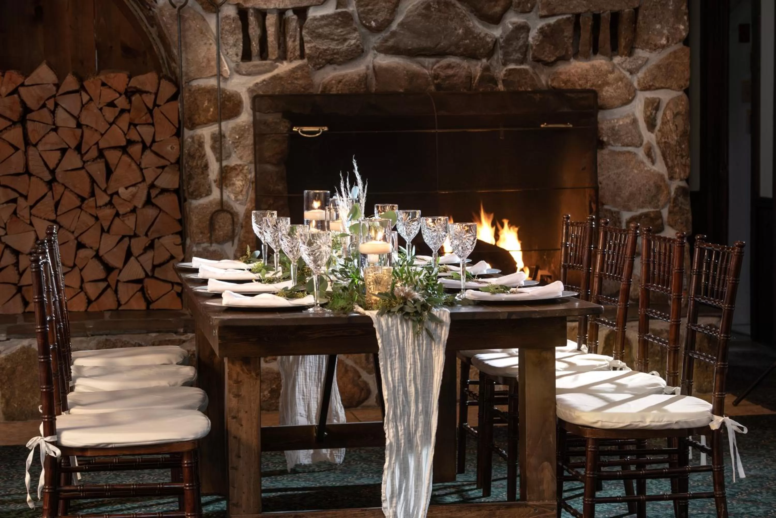 wedding in Christmas Farm Inn and Spa