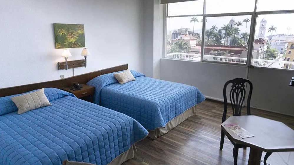 Bed in Hotel Palacio