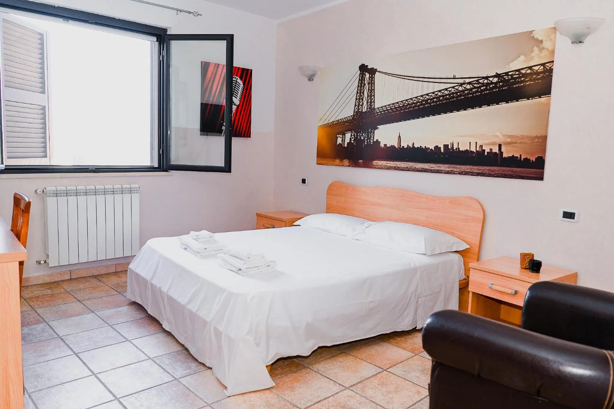 Bedroom, Bed in Hotel Ristorante Garibaldi