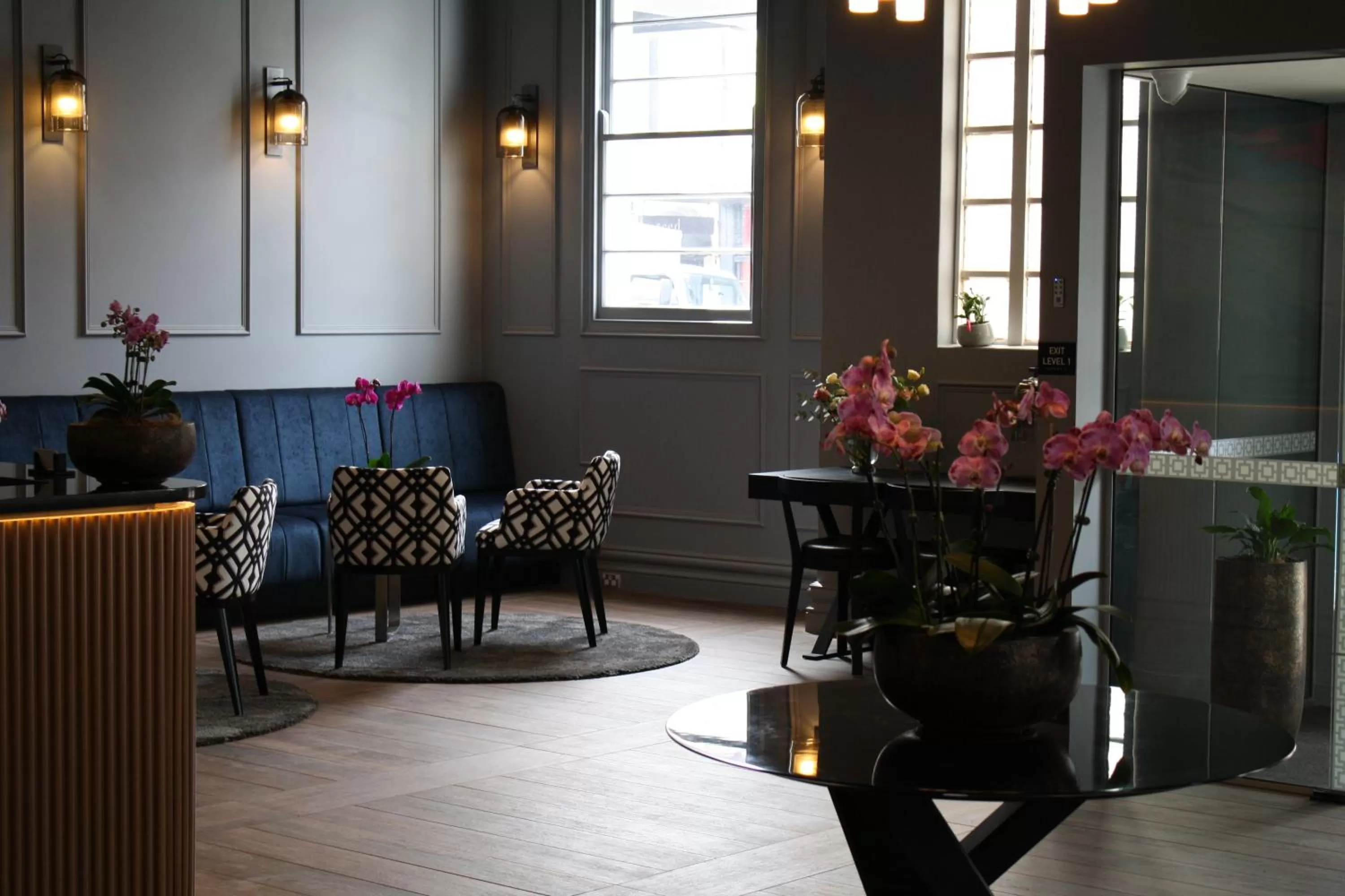 Seating area in Mrs Banks Hotel