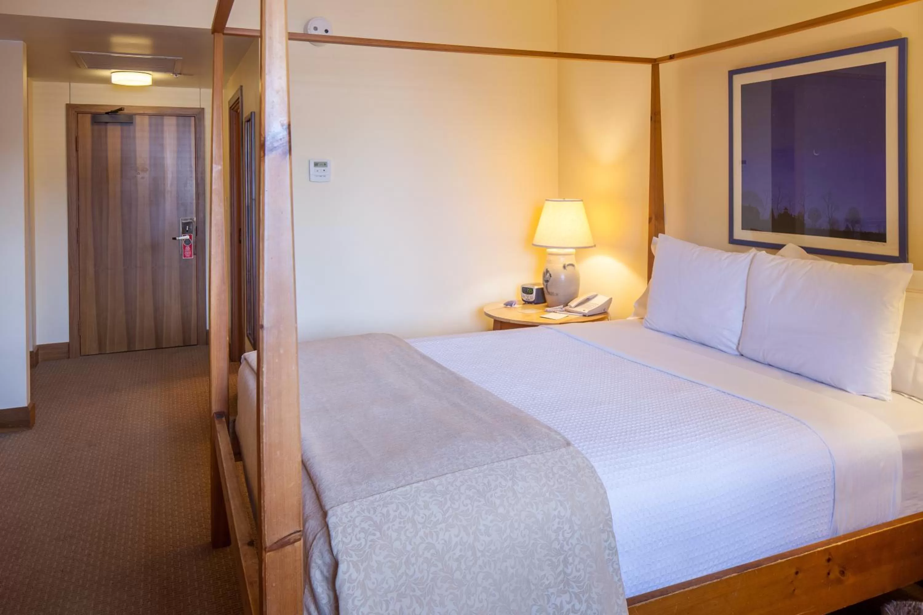 Bed in New Harmony Inn Resort and Conference Center