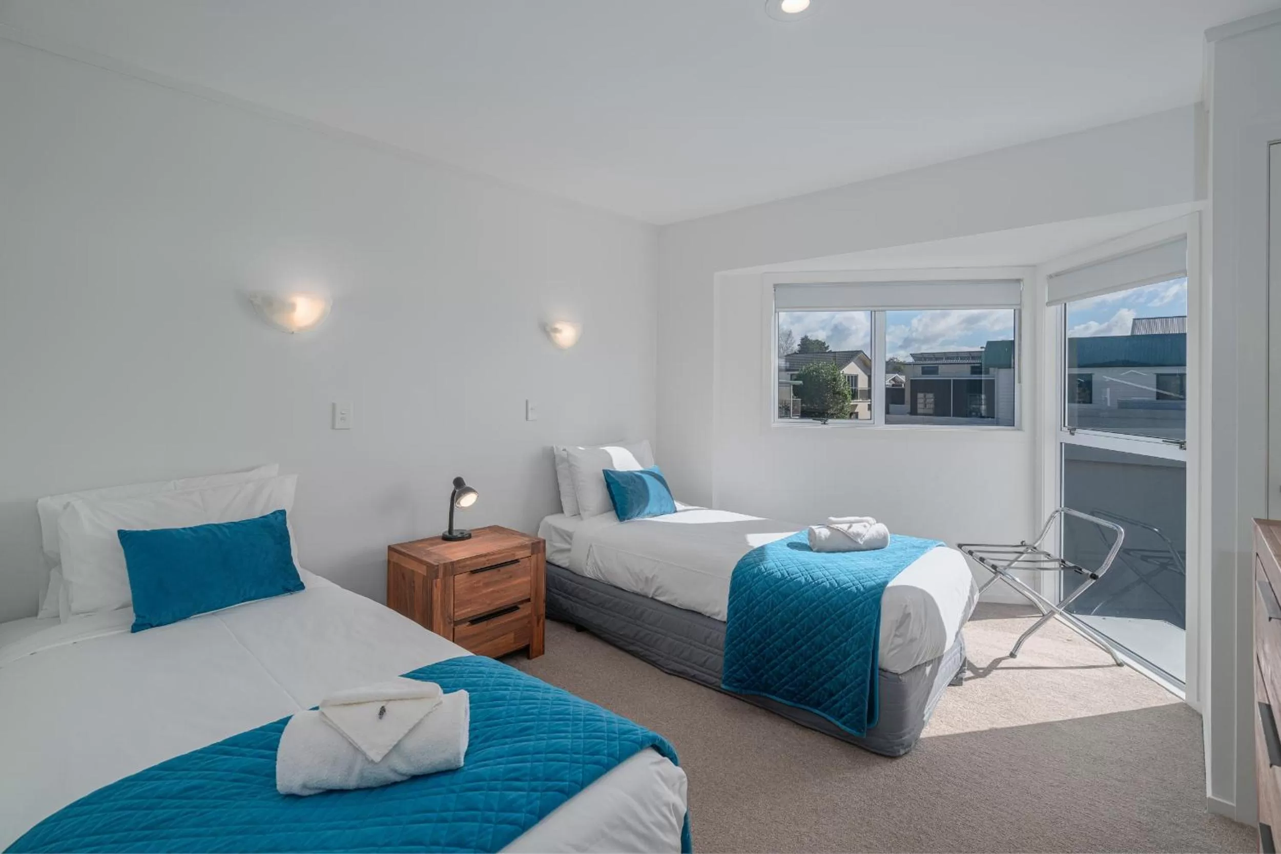 Bed in Waterfront Apartments Whitianga