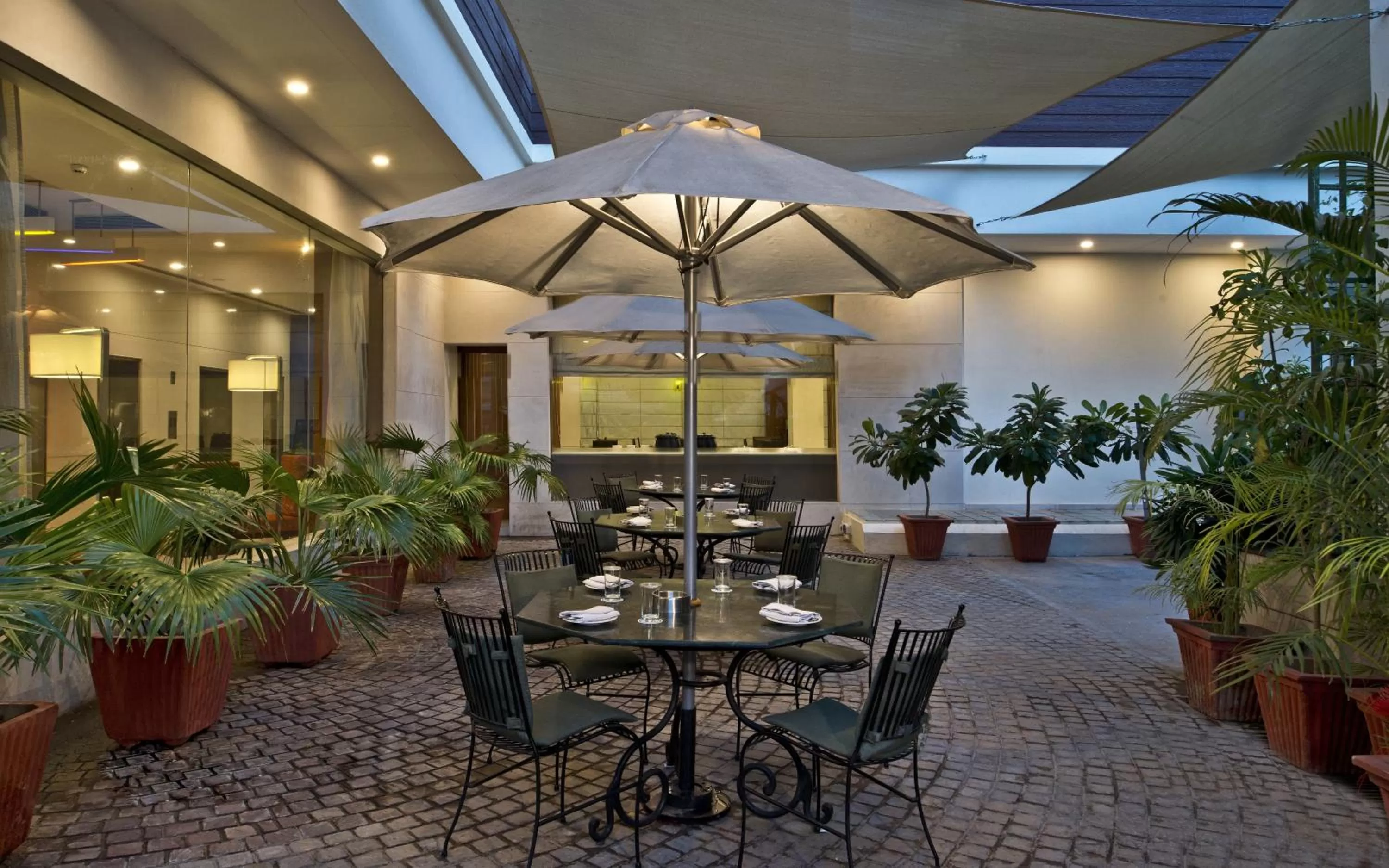 Patio in Nirwana Hometel Jaipur- A Sarovar Hotel