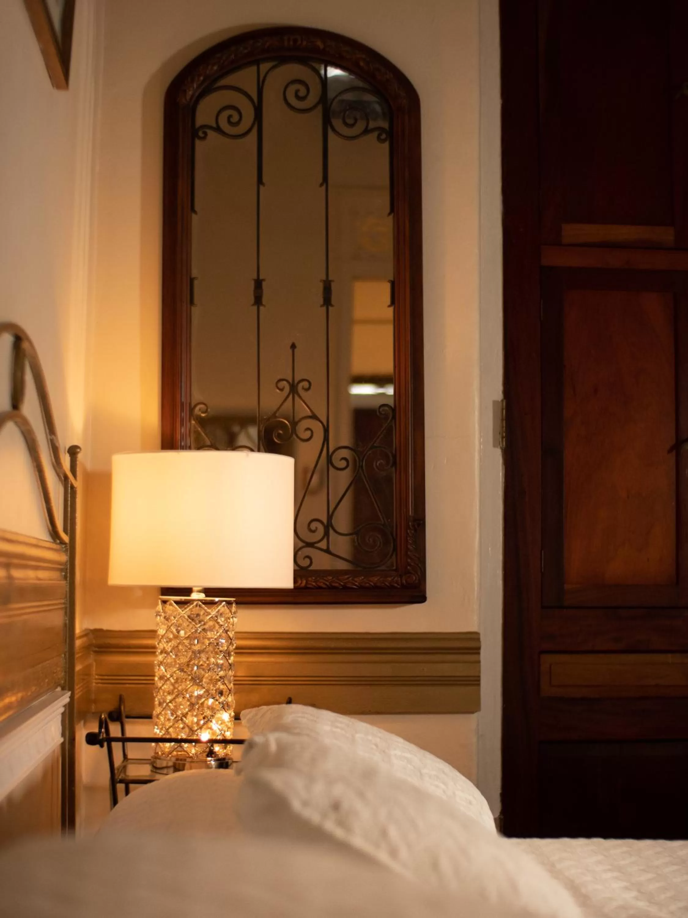 Decorative detail, Bed in Boutique Hotel Belgica