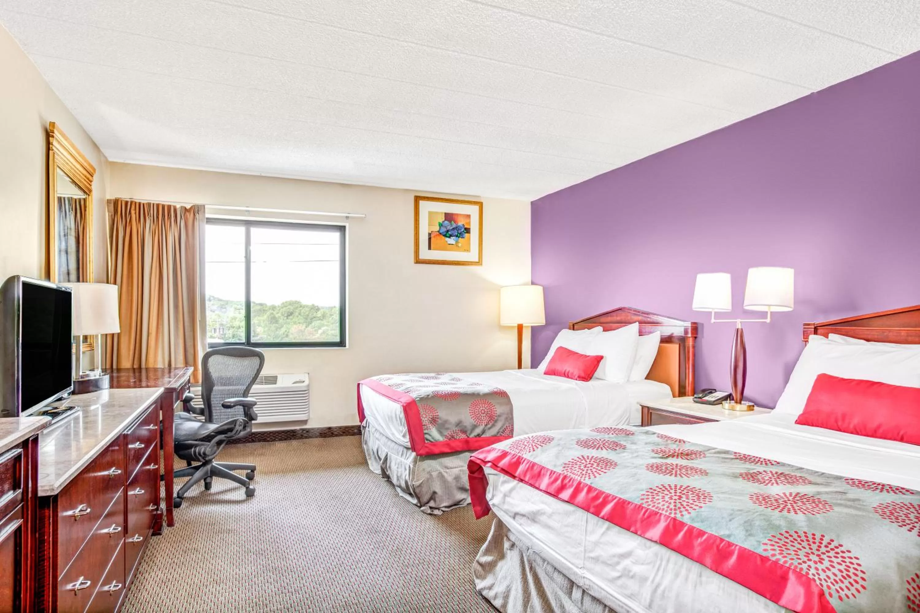 Bedroom, Bed in Ramada by Wyndham Rockaway