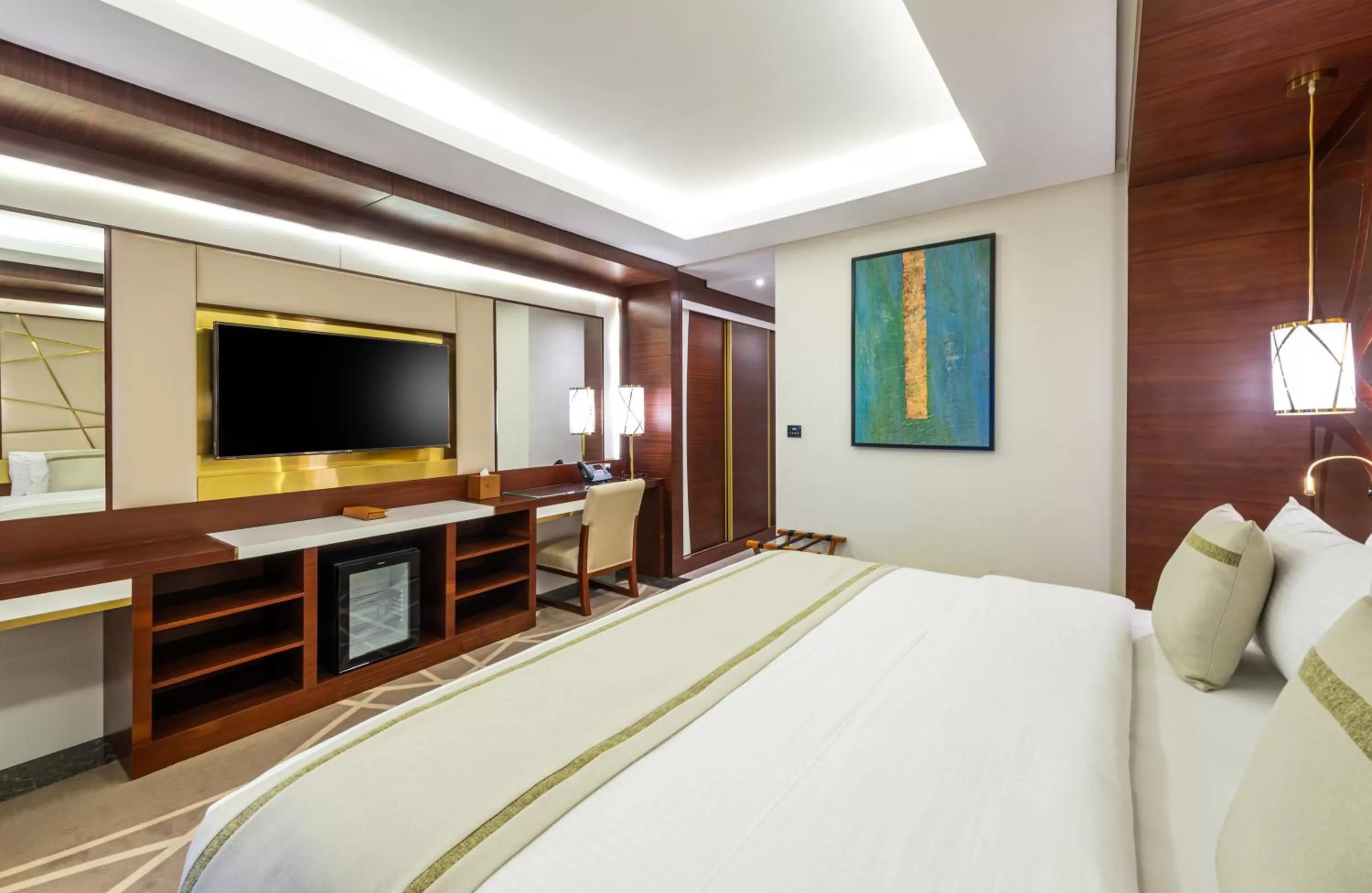 Bed in Blue Diamond Hotel Jeddah