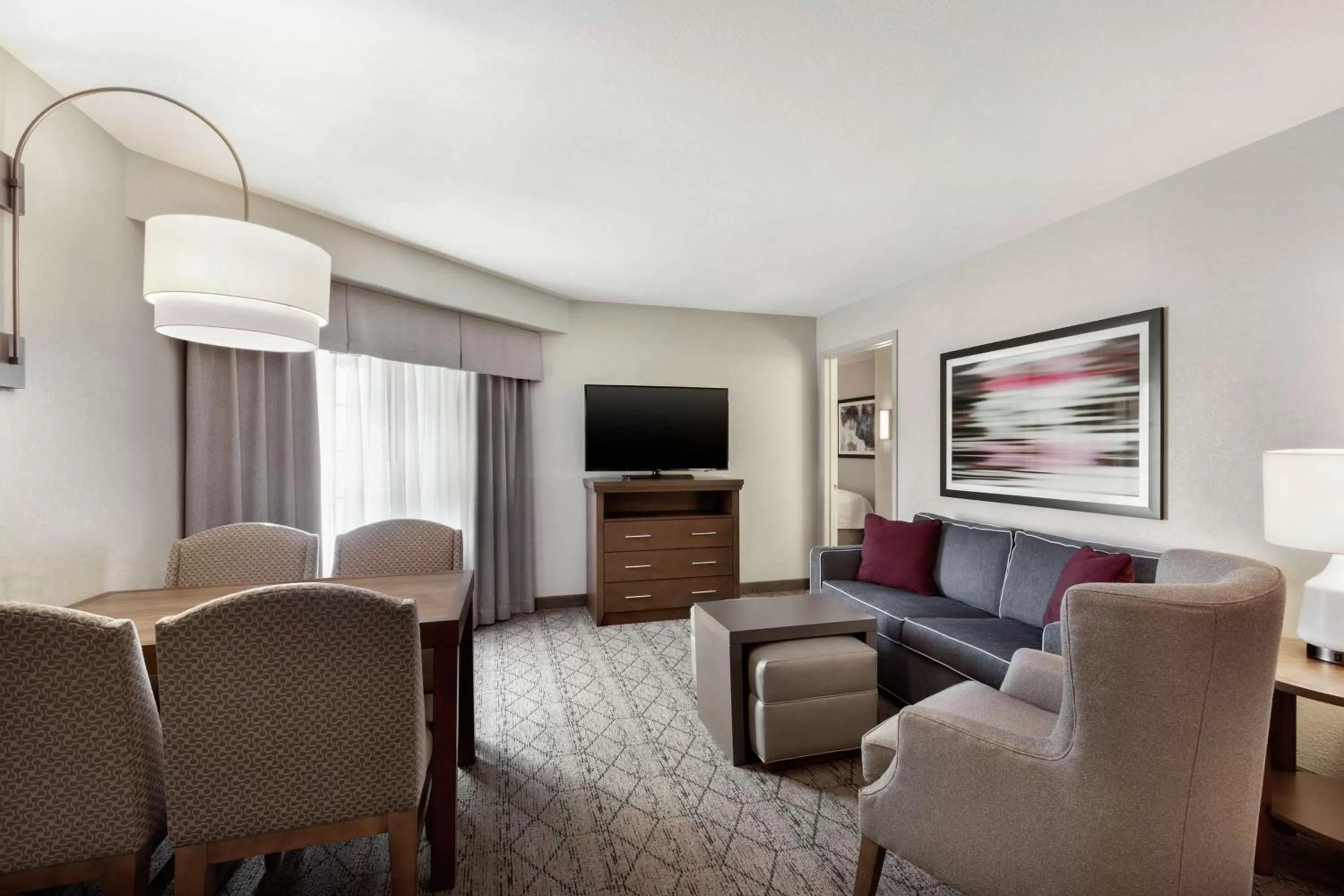 Living room in Homewood Suites by Hilton Portland Airport