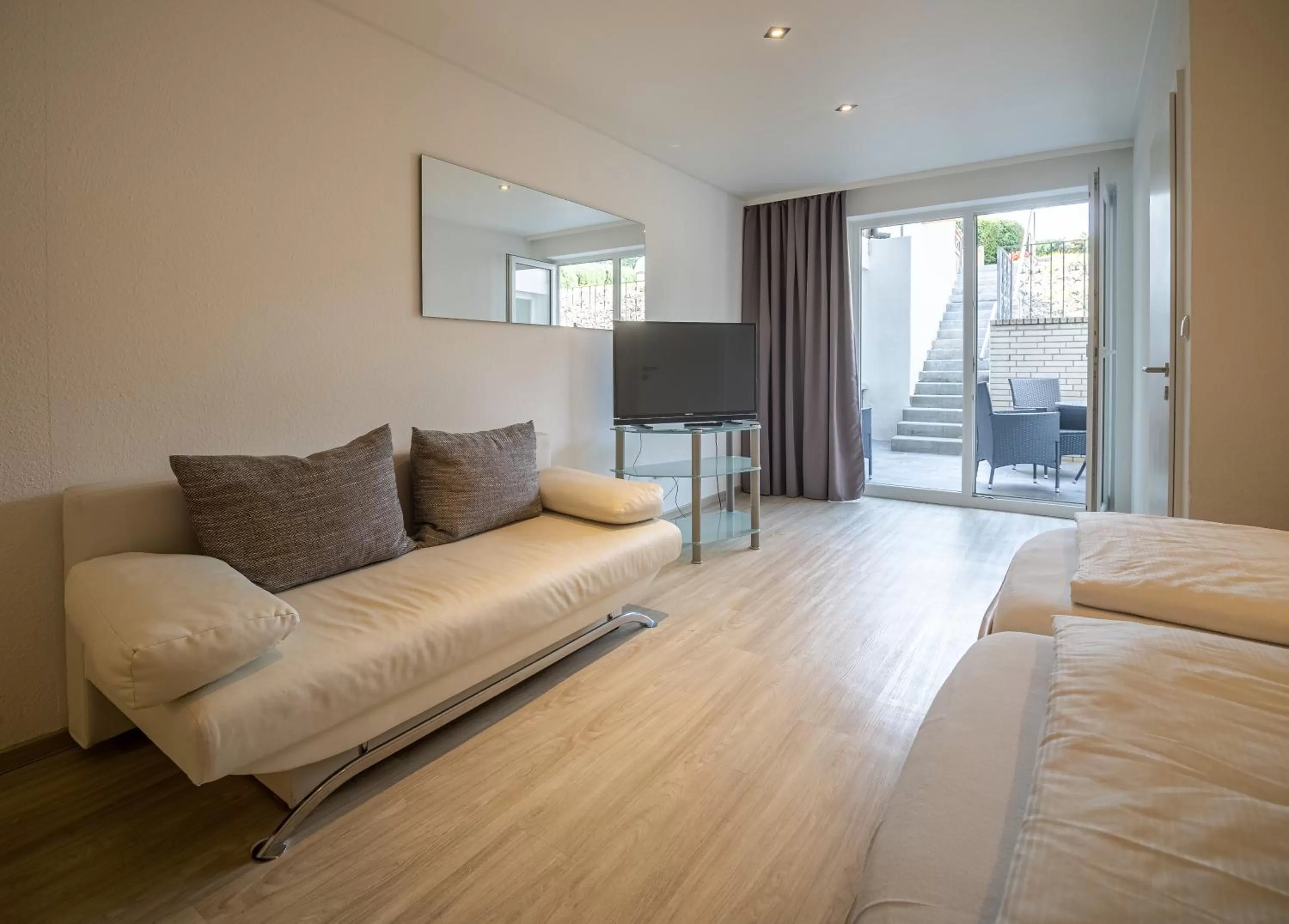 Living room, Bed in Tom's Hus Heiligenhafen