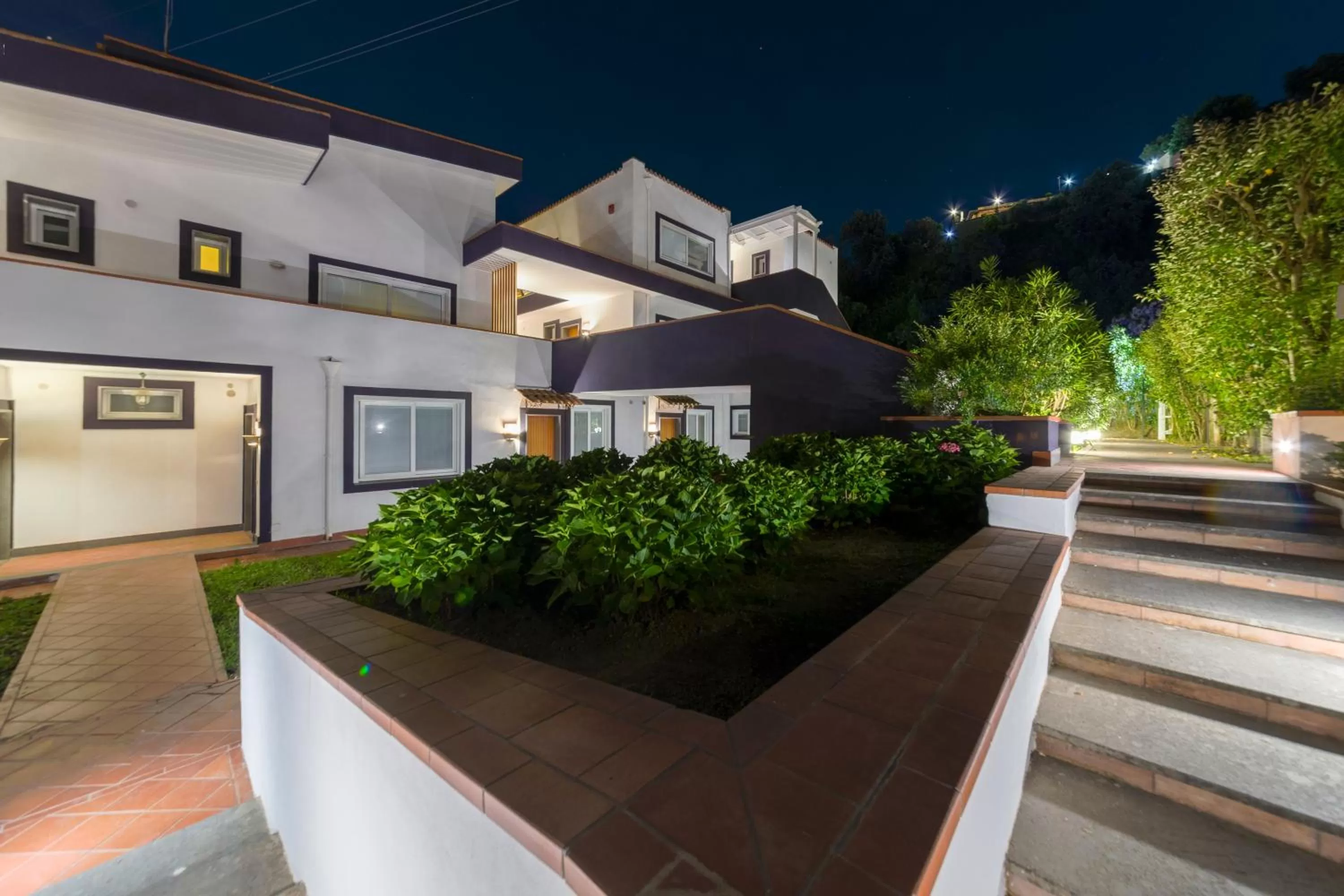 Inner courtyard view in Agave Hotel