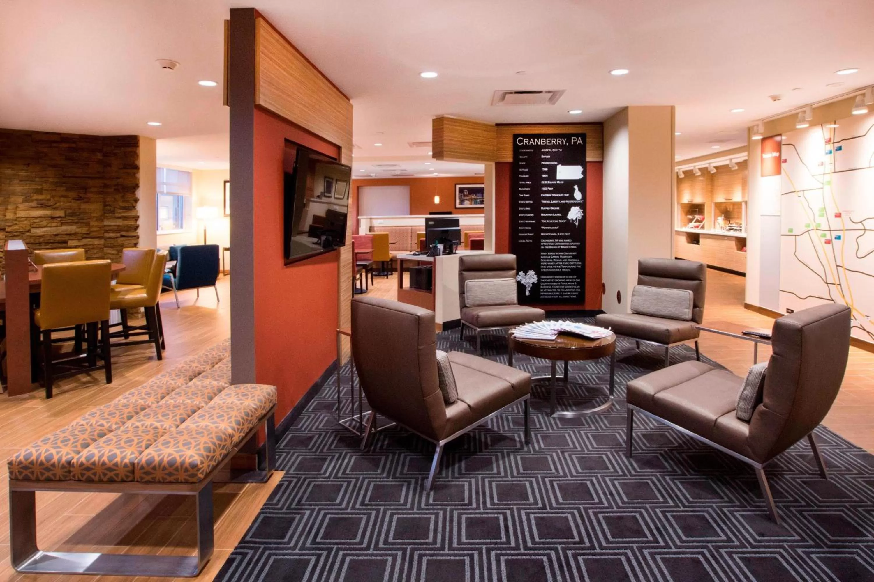 Lobby or reception in TownePlace Suites by Marriott Pittsburgh Cranberry Township