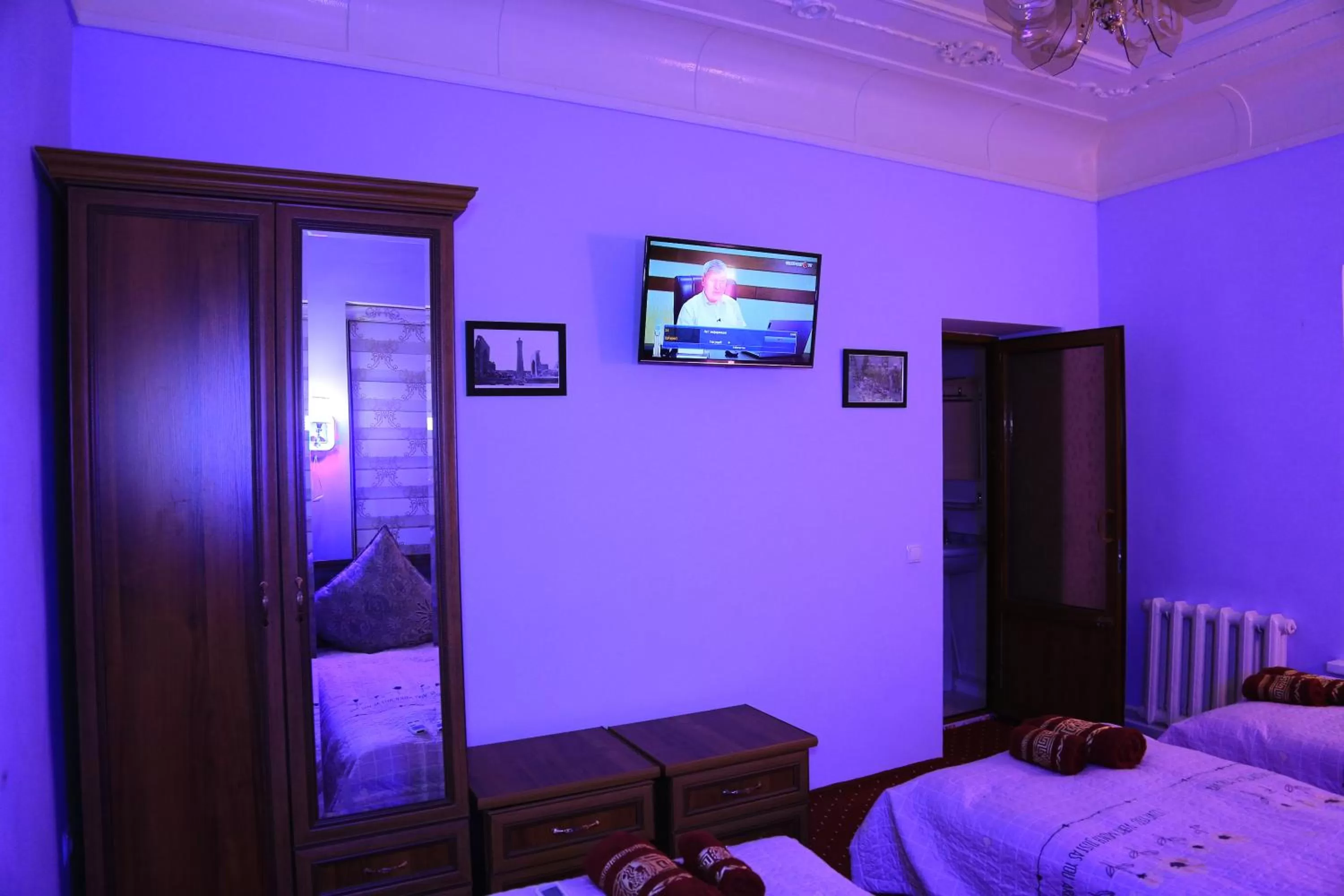 Communal lounge/ TV room in Alliance hotel bukhara