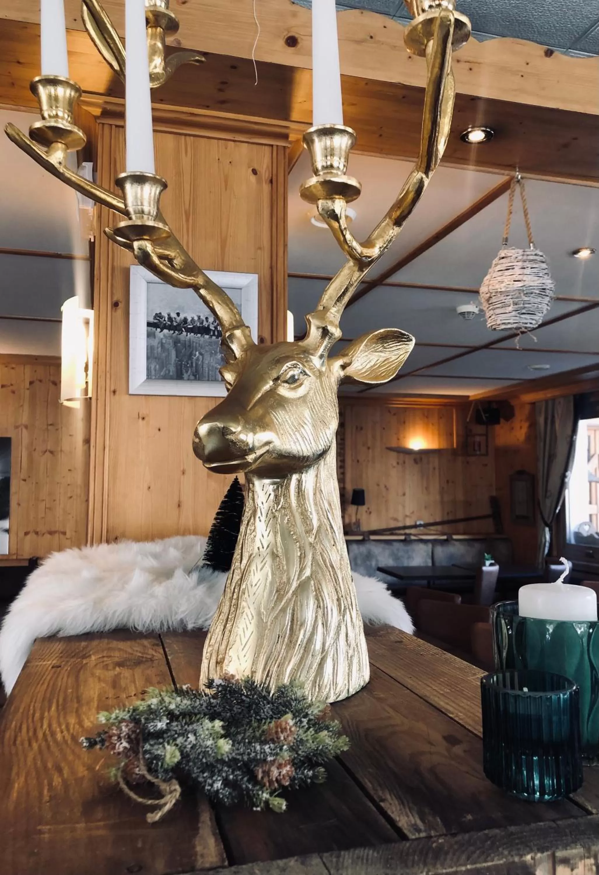 Decorative detail in Hotel La Montagne