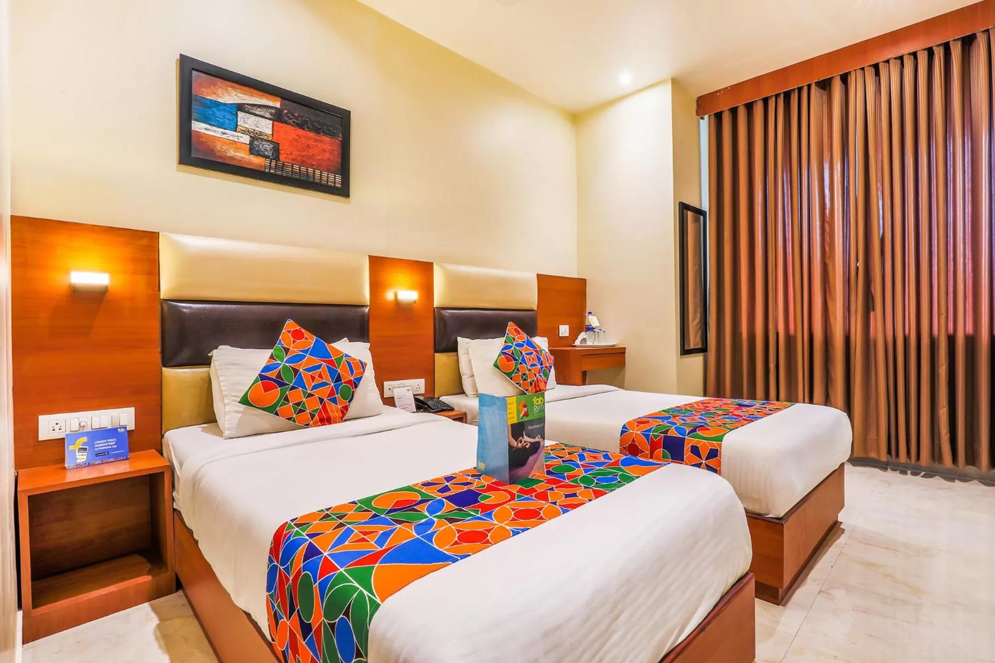 Bed in FabHotel Liwa International - Nr Mumbai International Airport