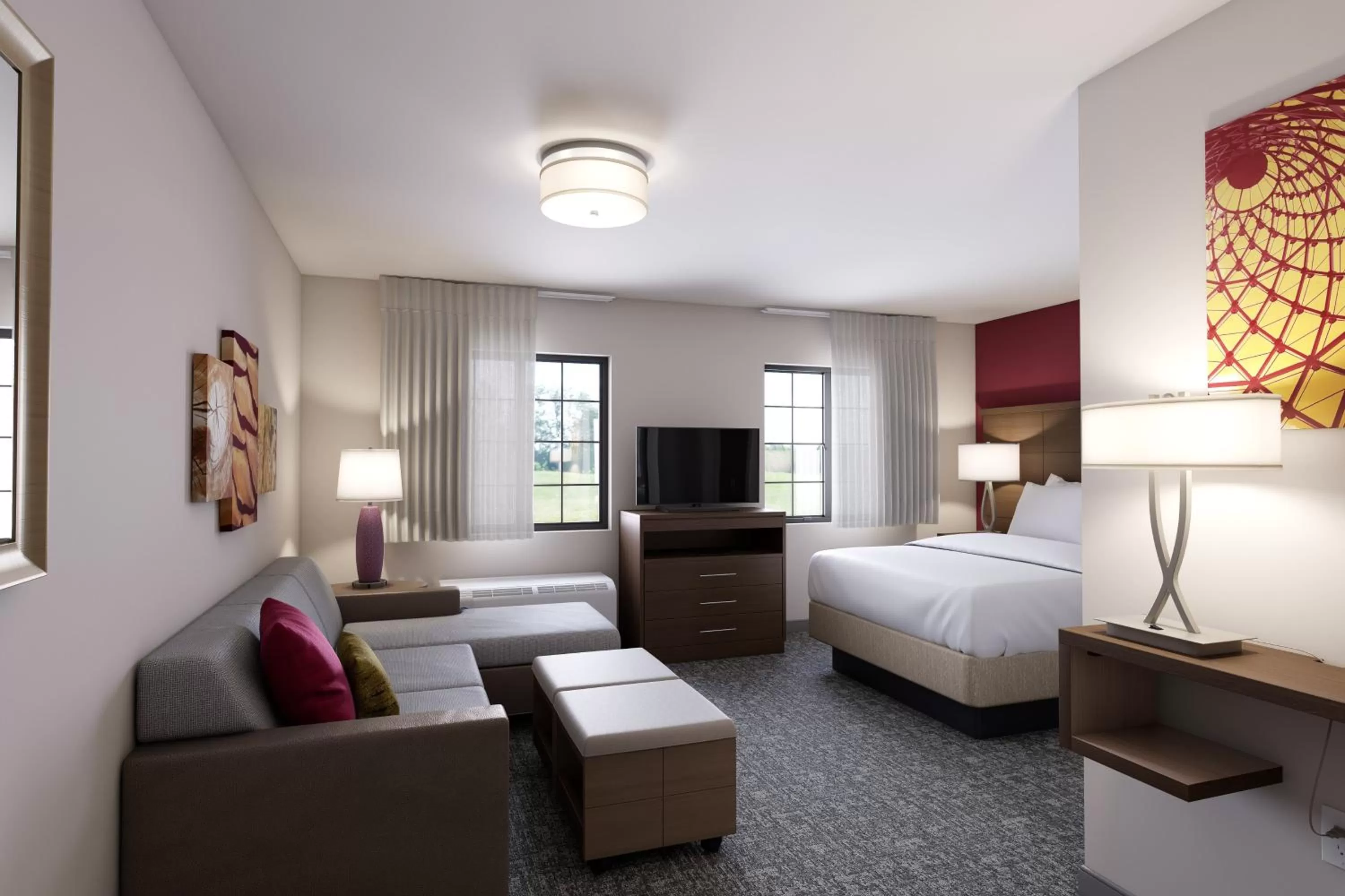 Photo of the whole room, Bed in Staybridge Suites - Houston IAH Airport East by IHG