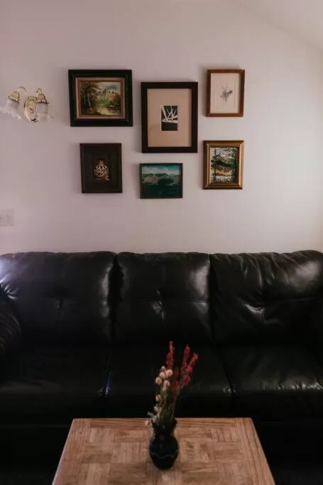 Living room in The Long Barn Lodge