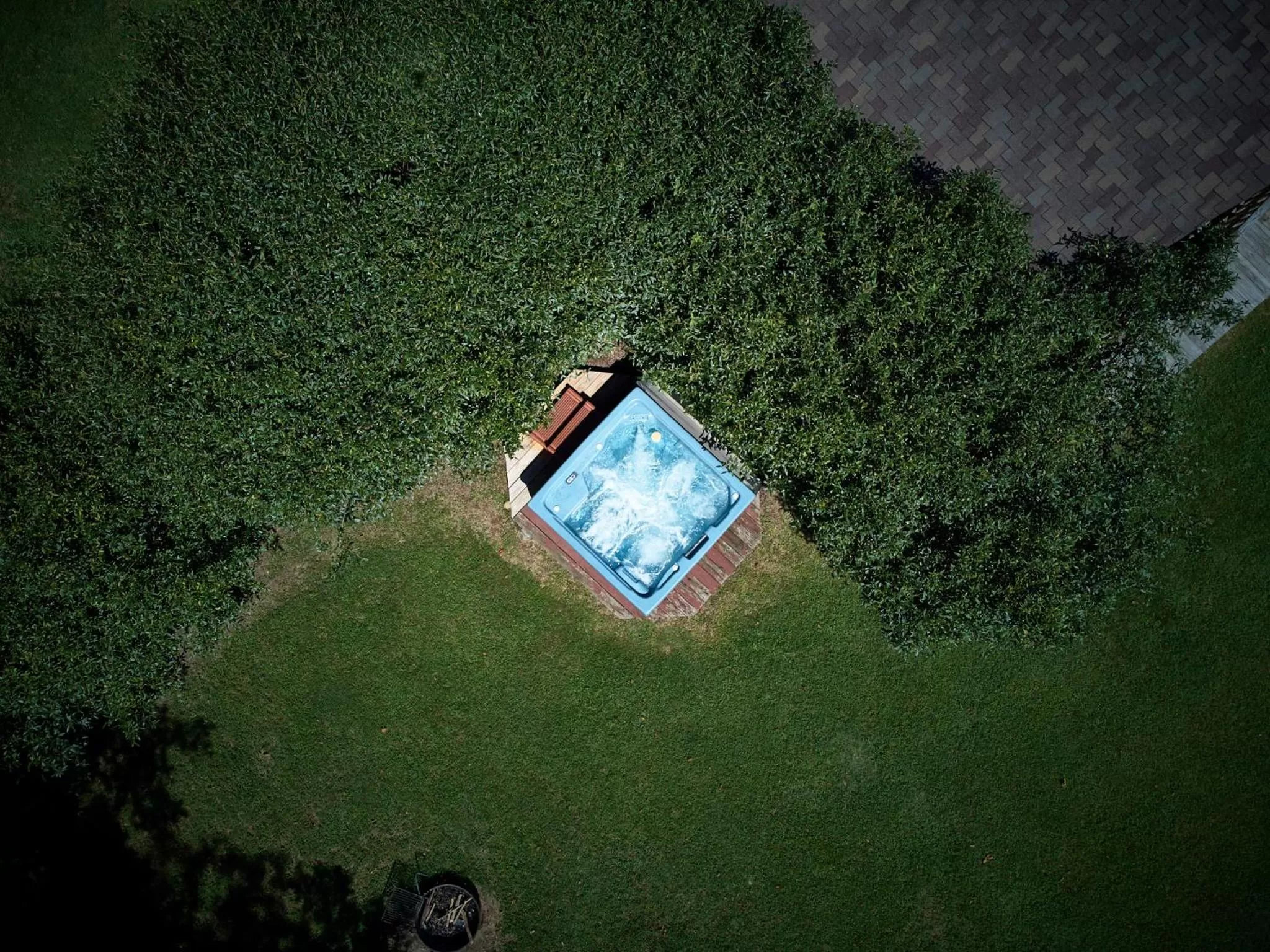 Bird's-eye View in Creekwalk Inn Bed and Breakfast with Cabins