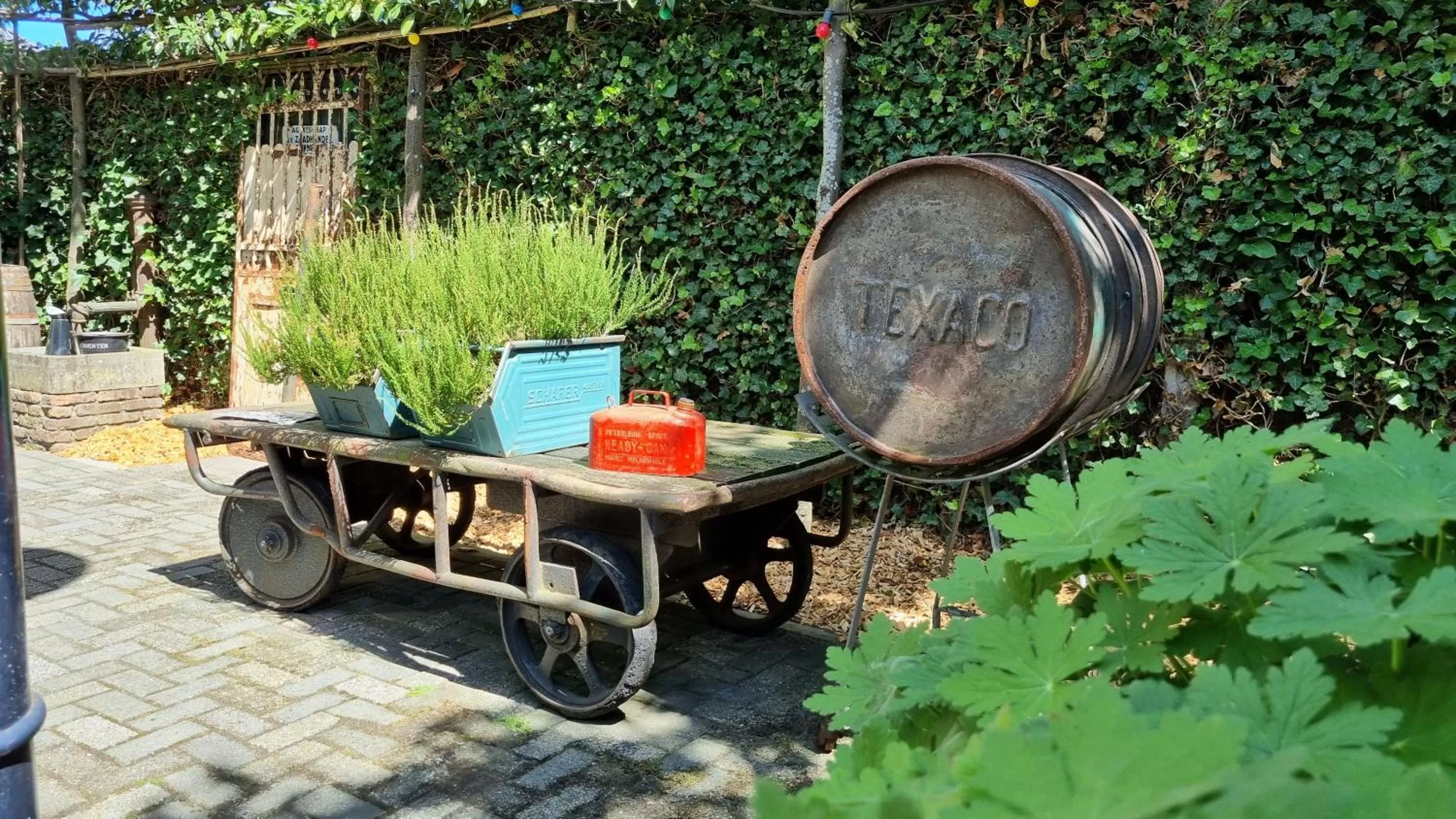 Garden view in AirstreamNB