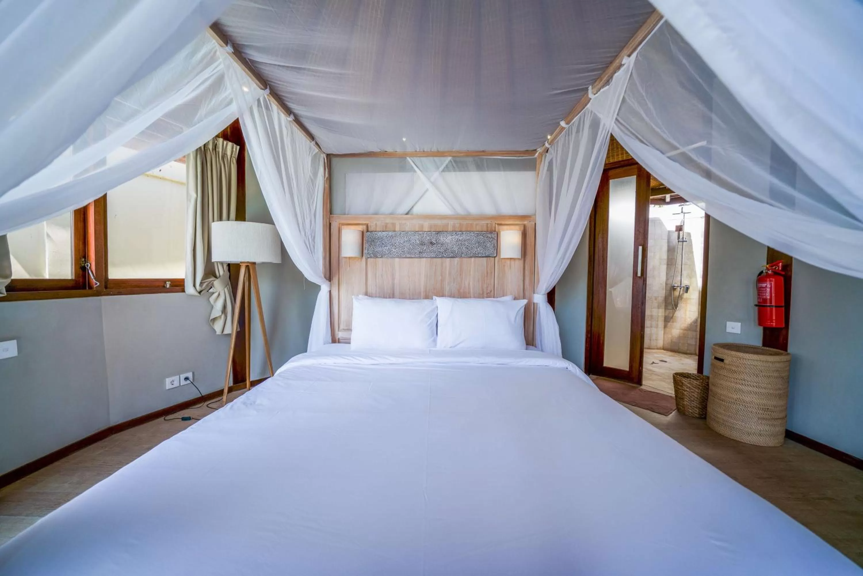 Bed in Blue Lagoon Avia Villas