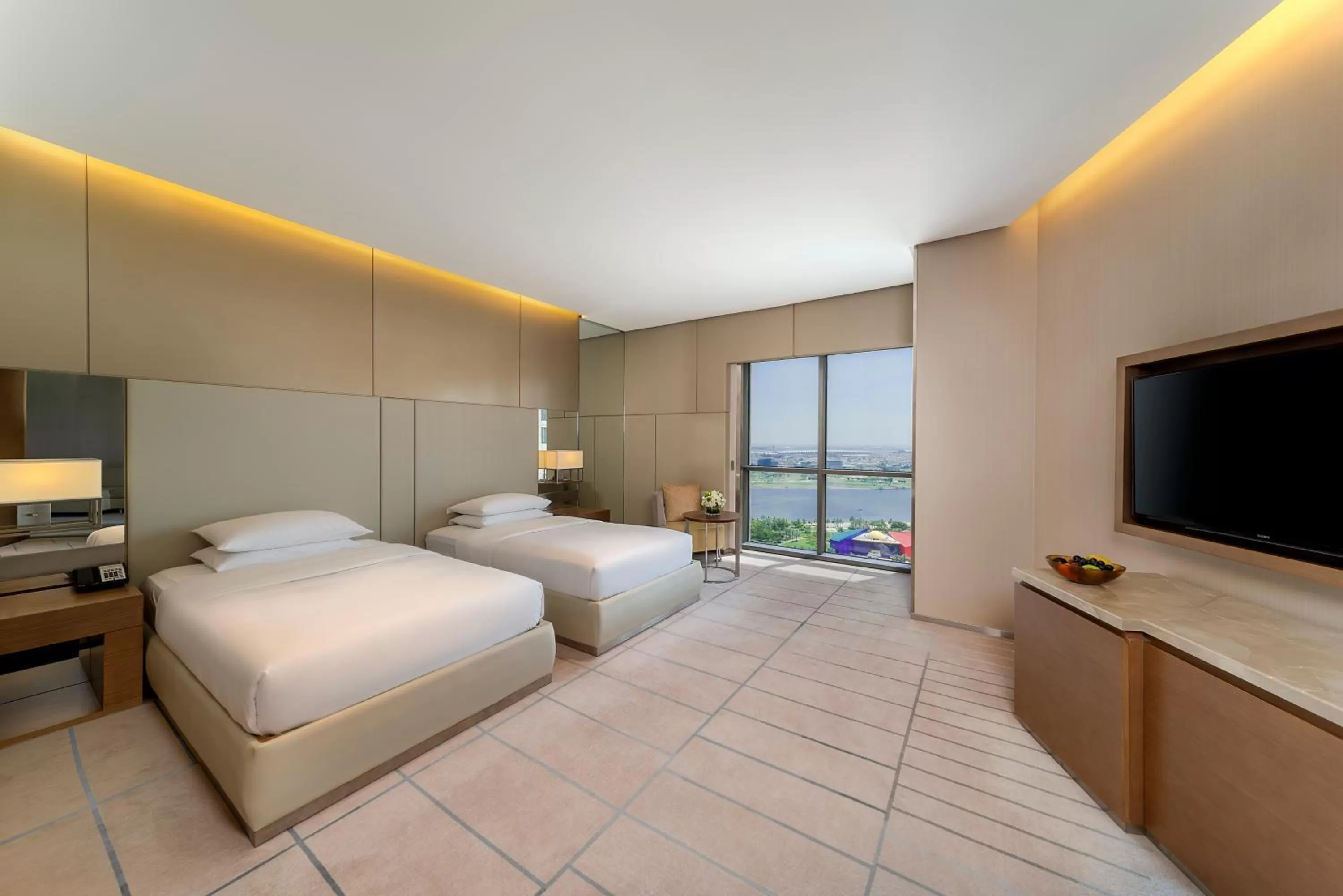 Photo of the whole room, Bed in Hyatt Regency Dubai Creek Heights