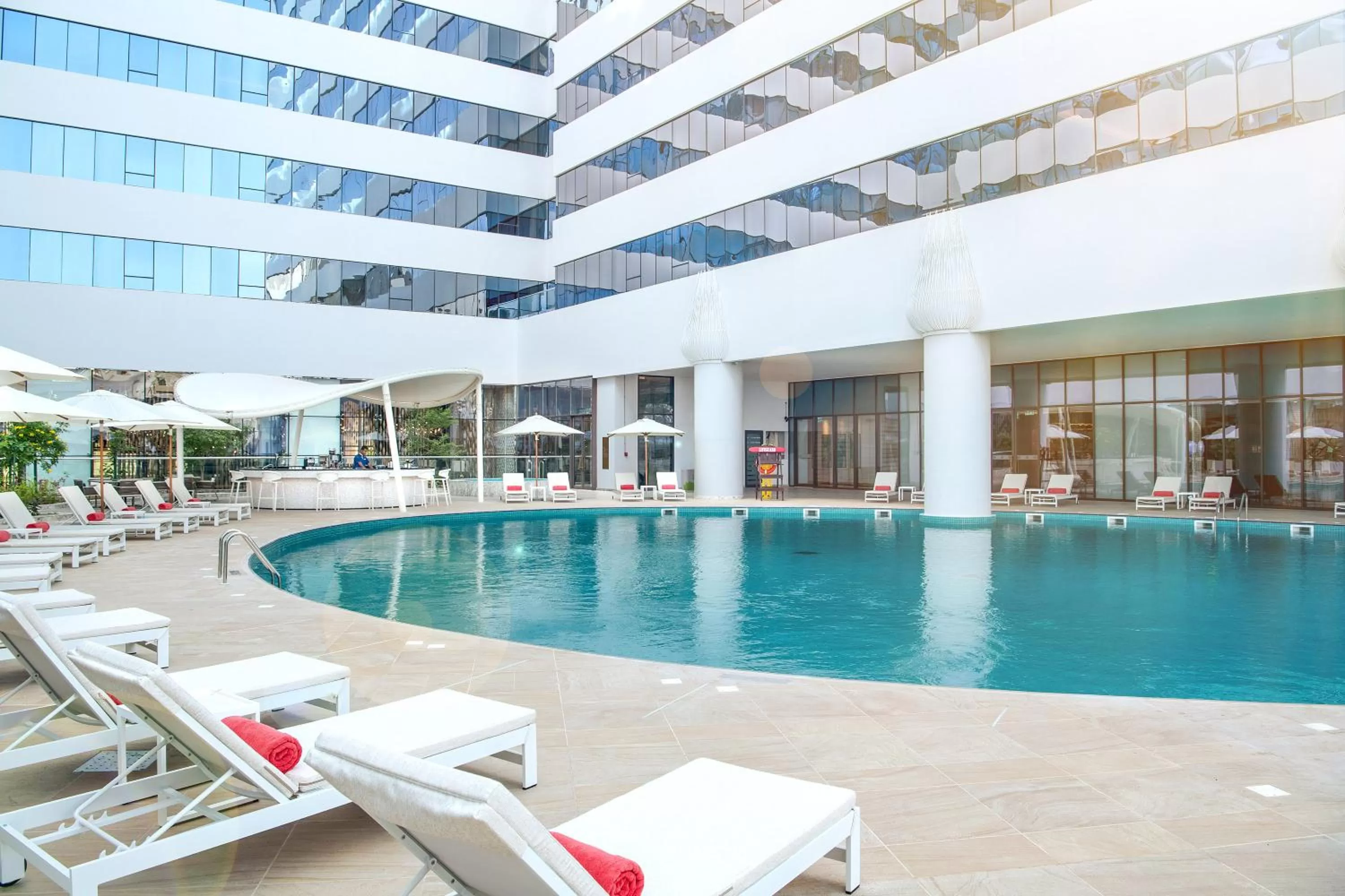 Swimming pool in Al Jaddaf Rotana Dubai