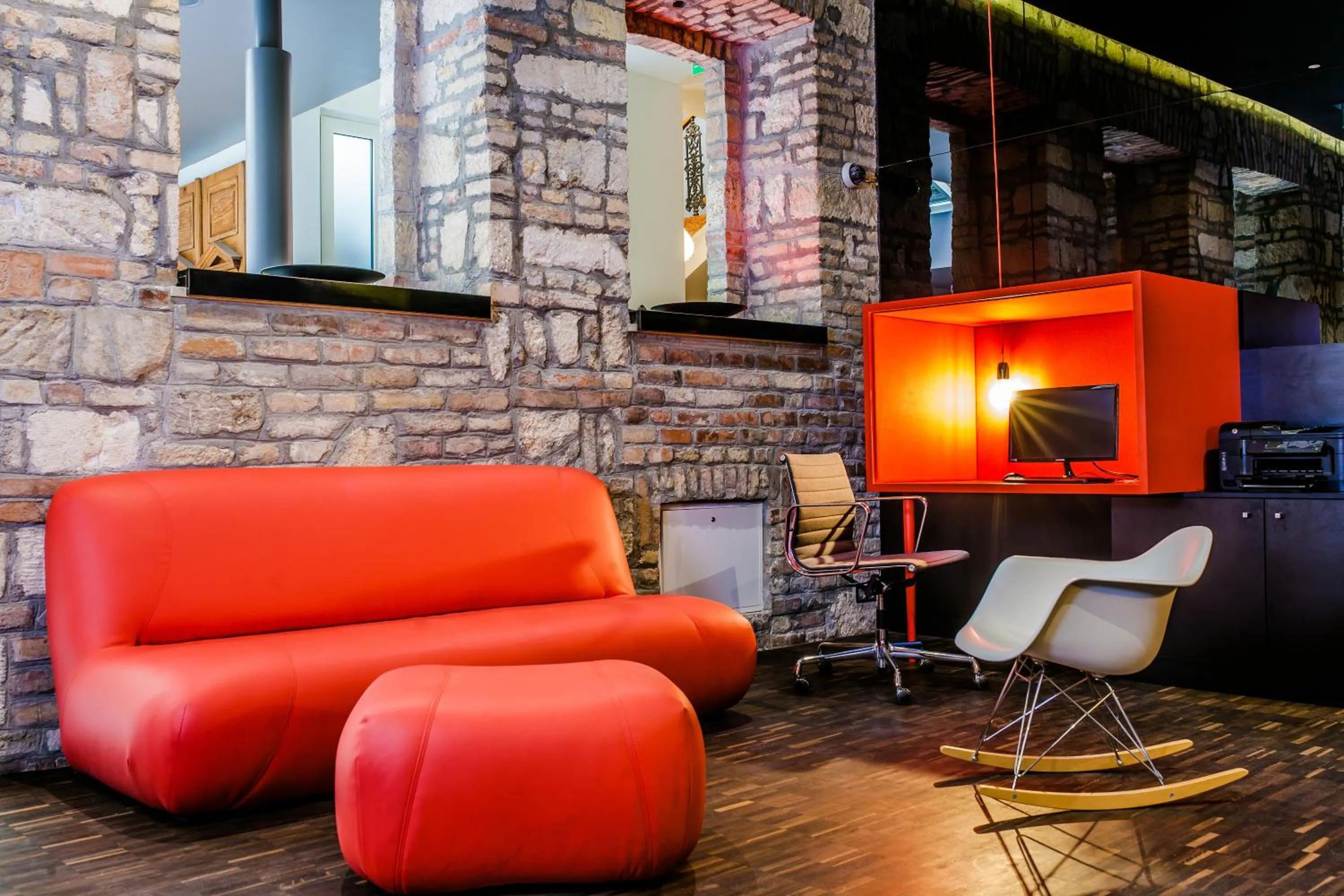 Communal lounge/ TV room in Casati Hotel - Adults Only