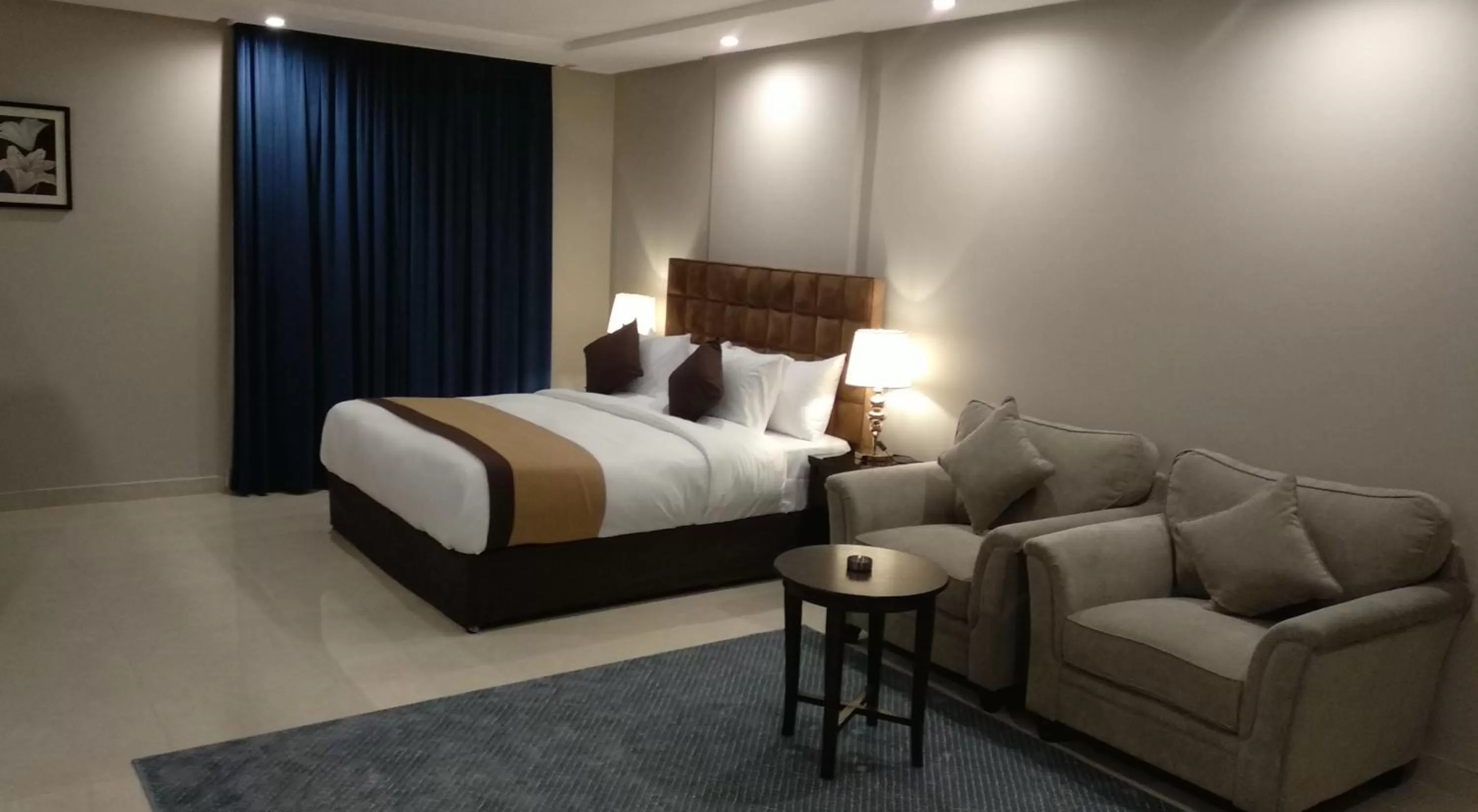 Bed in يان للشقق المخدومة - Yan Apartments