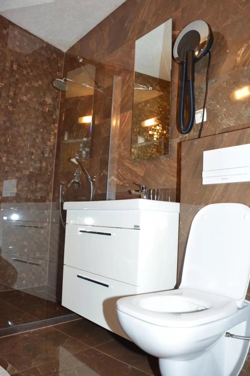 Shower in Hotel Begolli