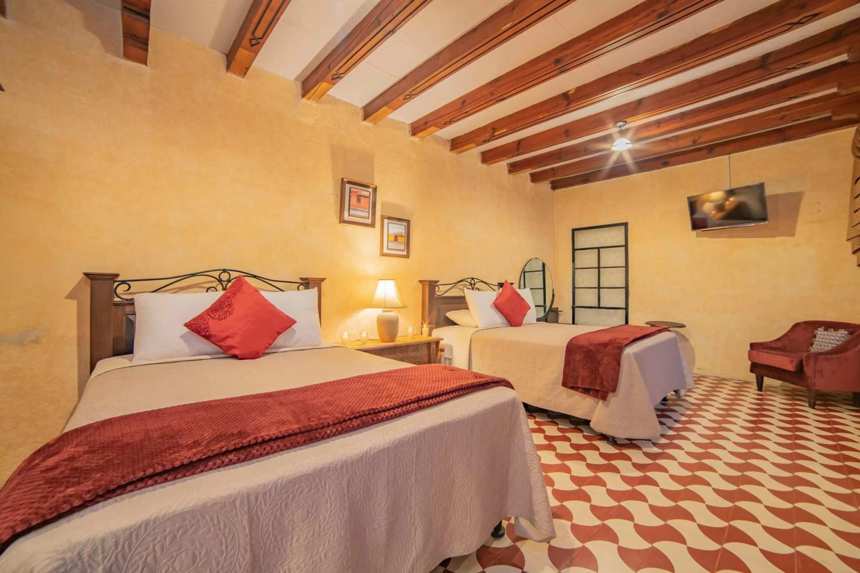 Bed in Hotel Palacio Chico 1948