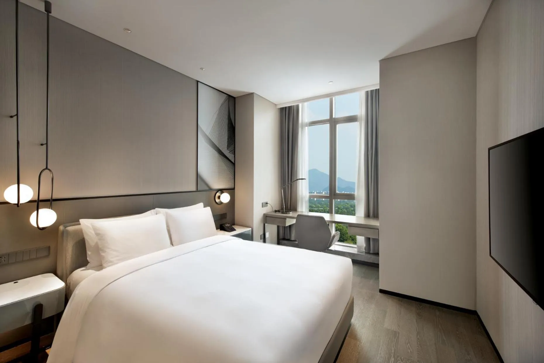 Photo of the whole room, Bed in Crowne Plaza Hangzhou Science City by IHG