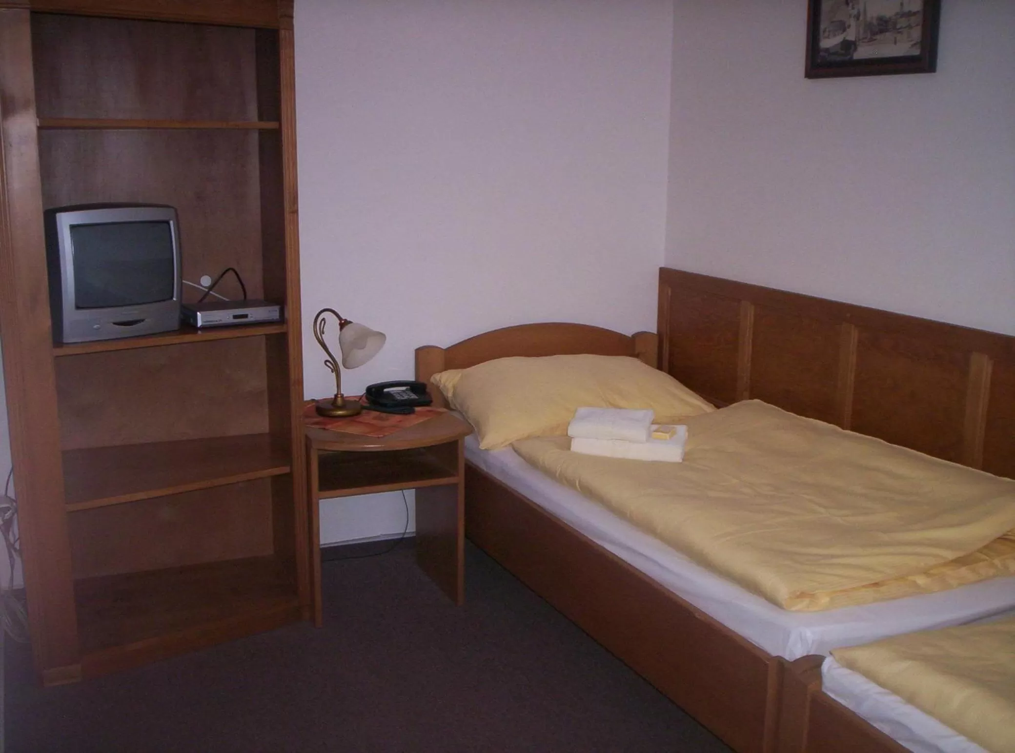 Bed in Hotel Krakonoš