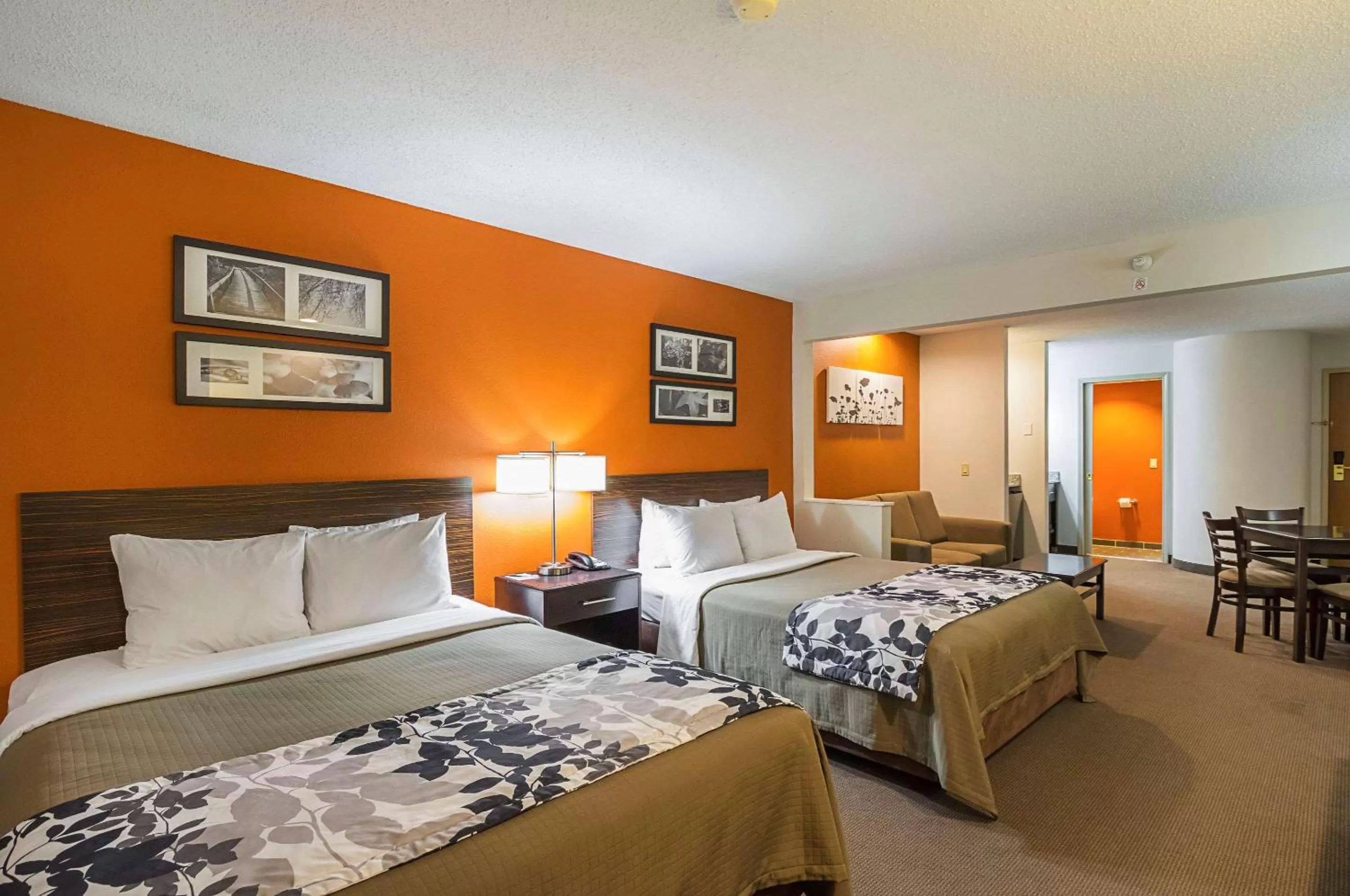 Photo of the whole room, Bed in Sleep Inn & Suites