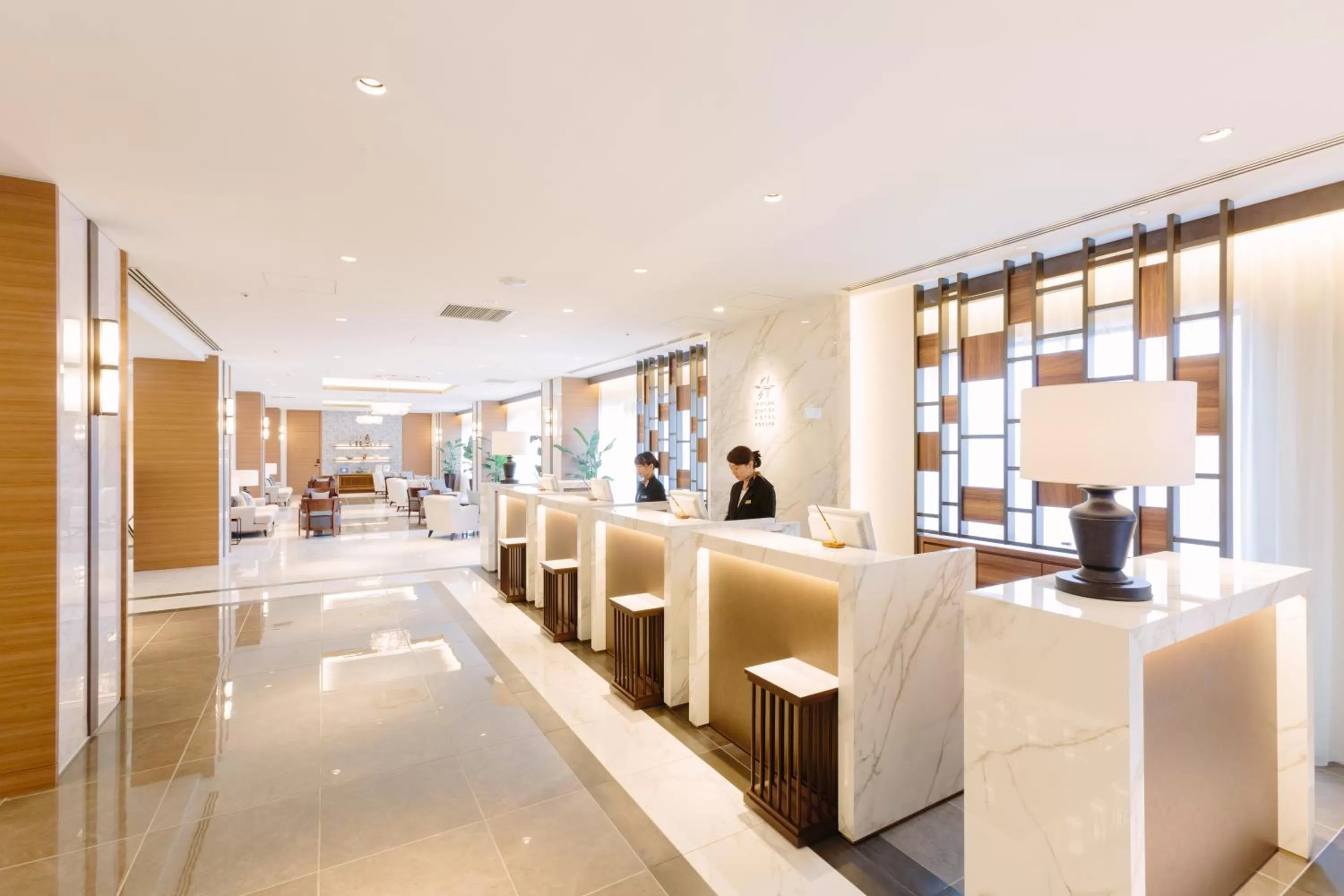 Lobby or reception in JR Kyushu Station Hotel Kokura